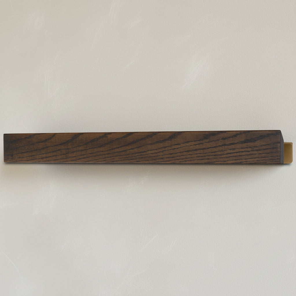 FLEX Wall System - Dark Oak & Brass