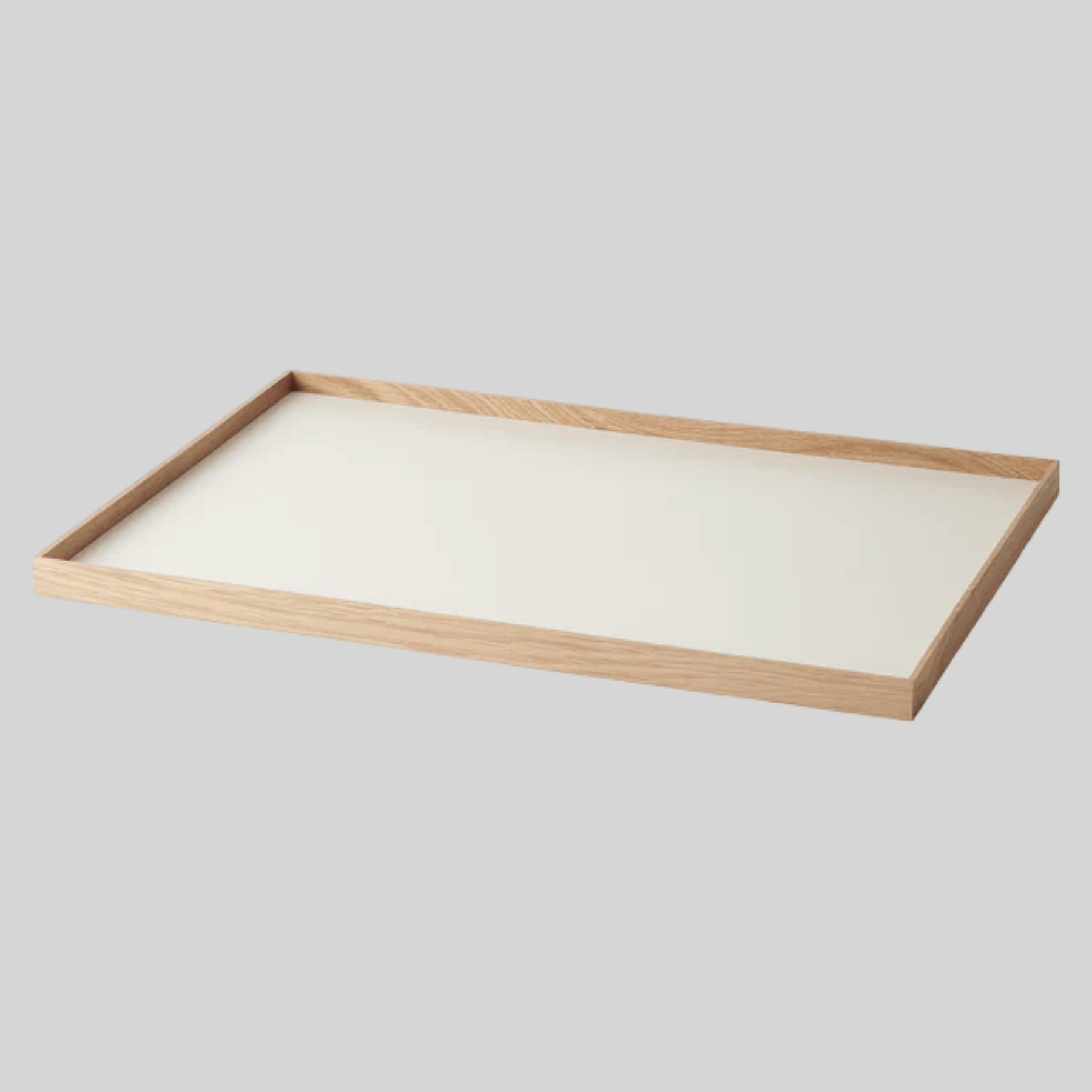 FRAME tray large, oak/beige