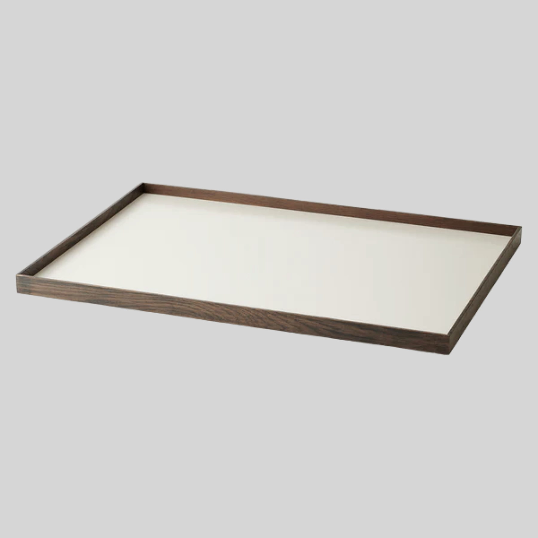 FRAME tray large, smoked oak/beige