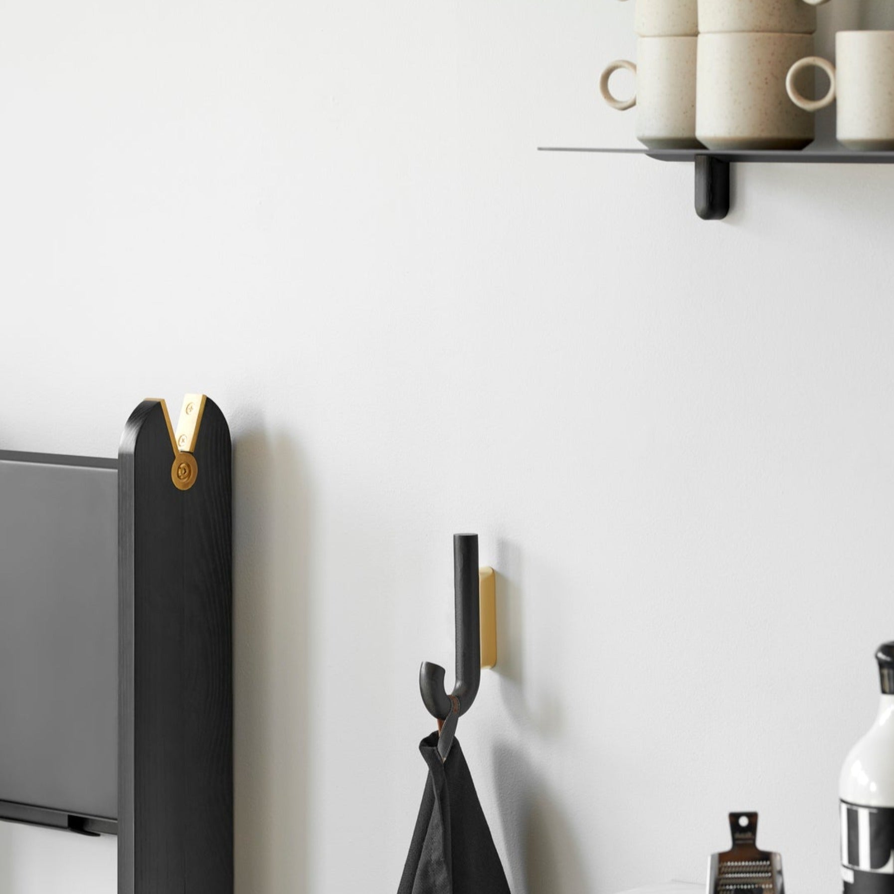 HOOK Mini, black oak-brass
