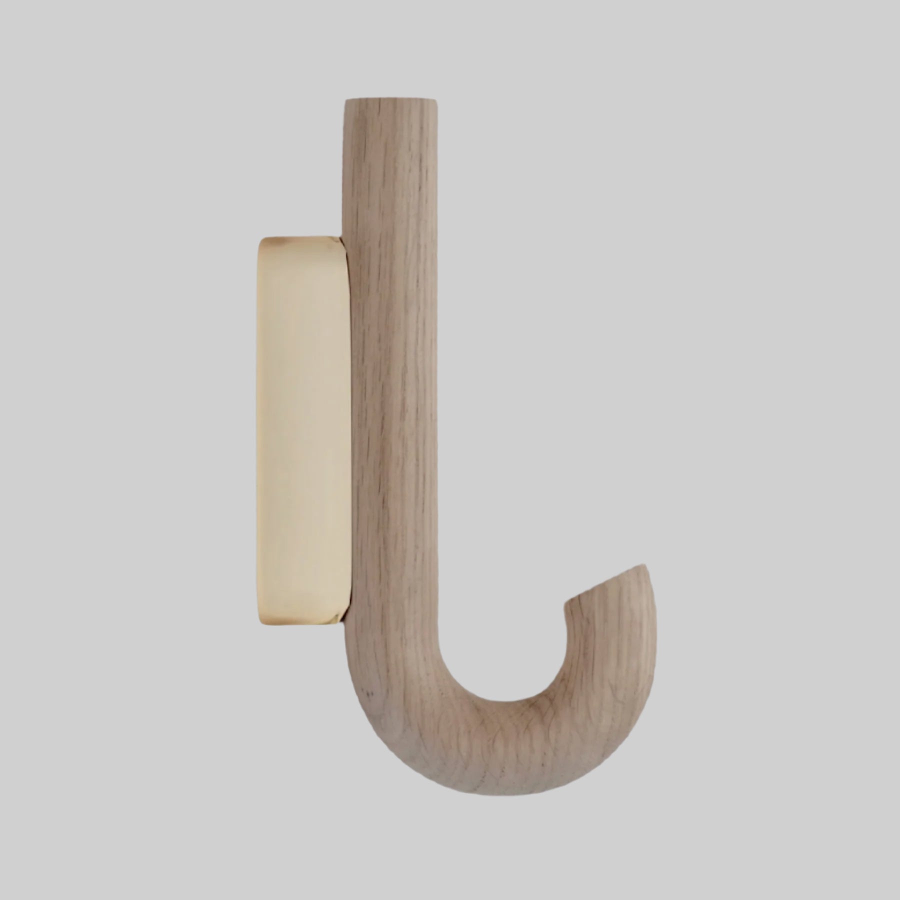 HOOK  Mini, oak-brass*