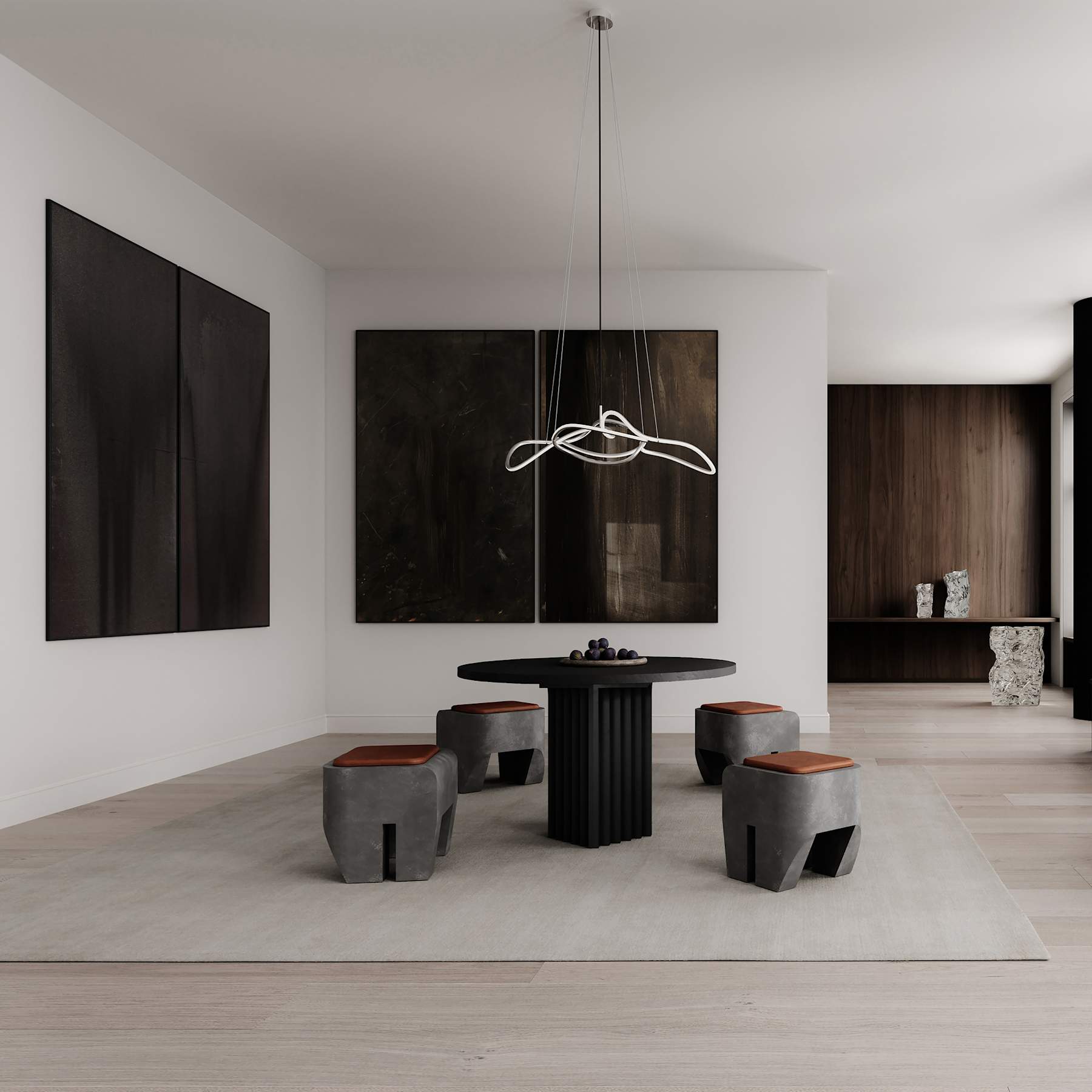 Ghost Chandelier, Mini - Chrome