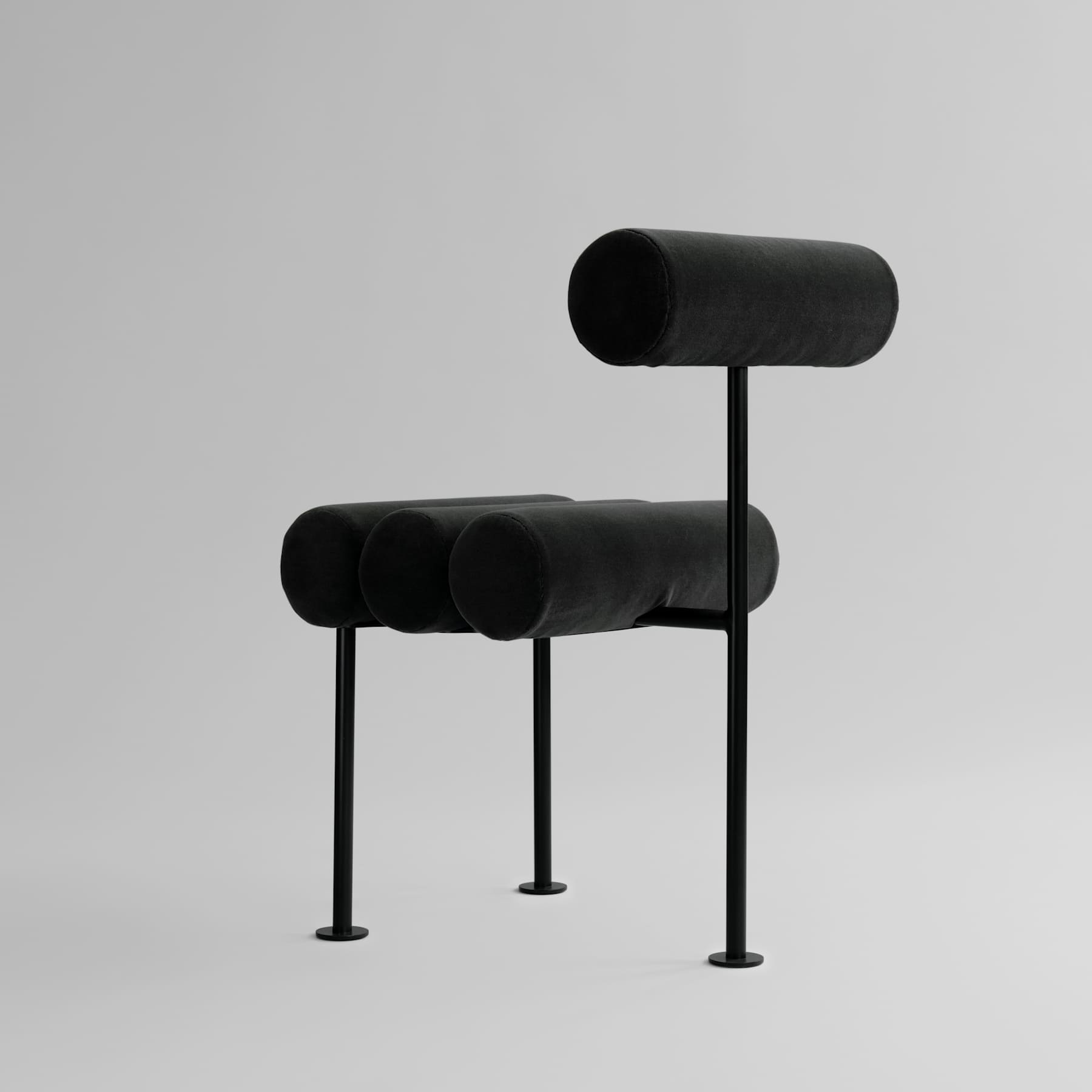 Hiro Dining Chair, Black Frame - Peat