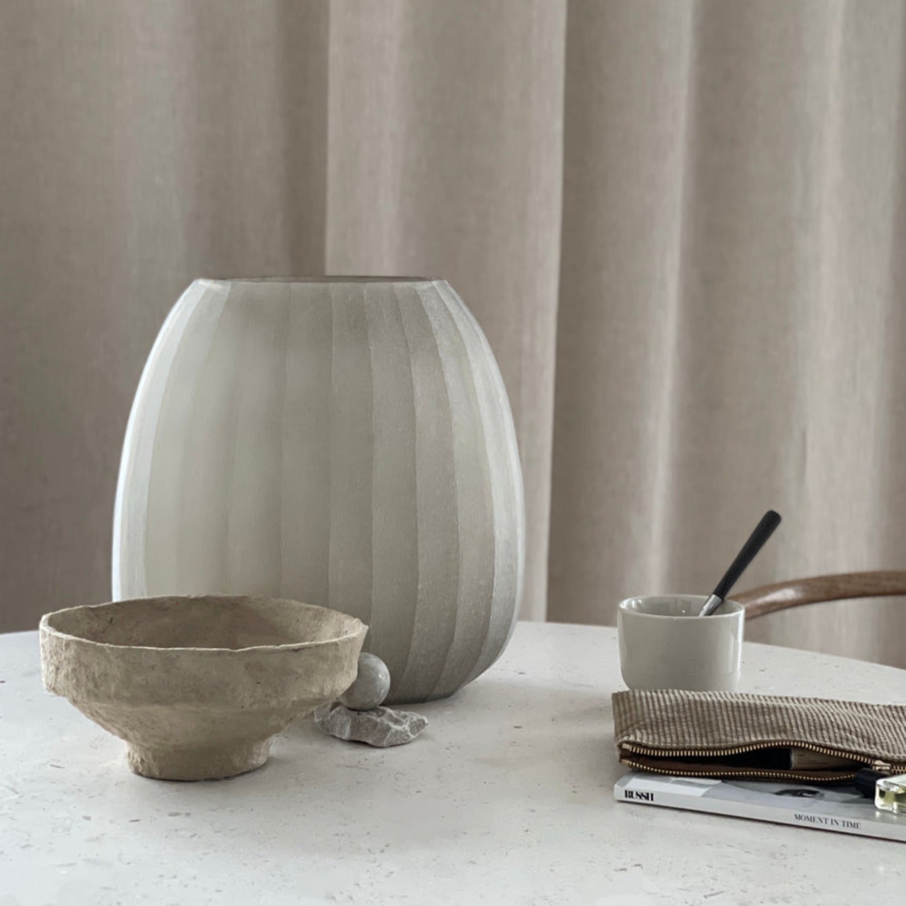 SUSTAIN Sculptural Bowl, small sand