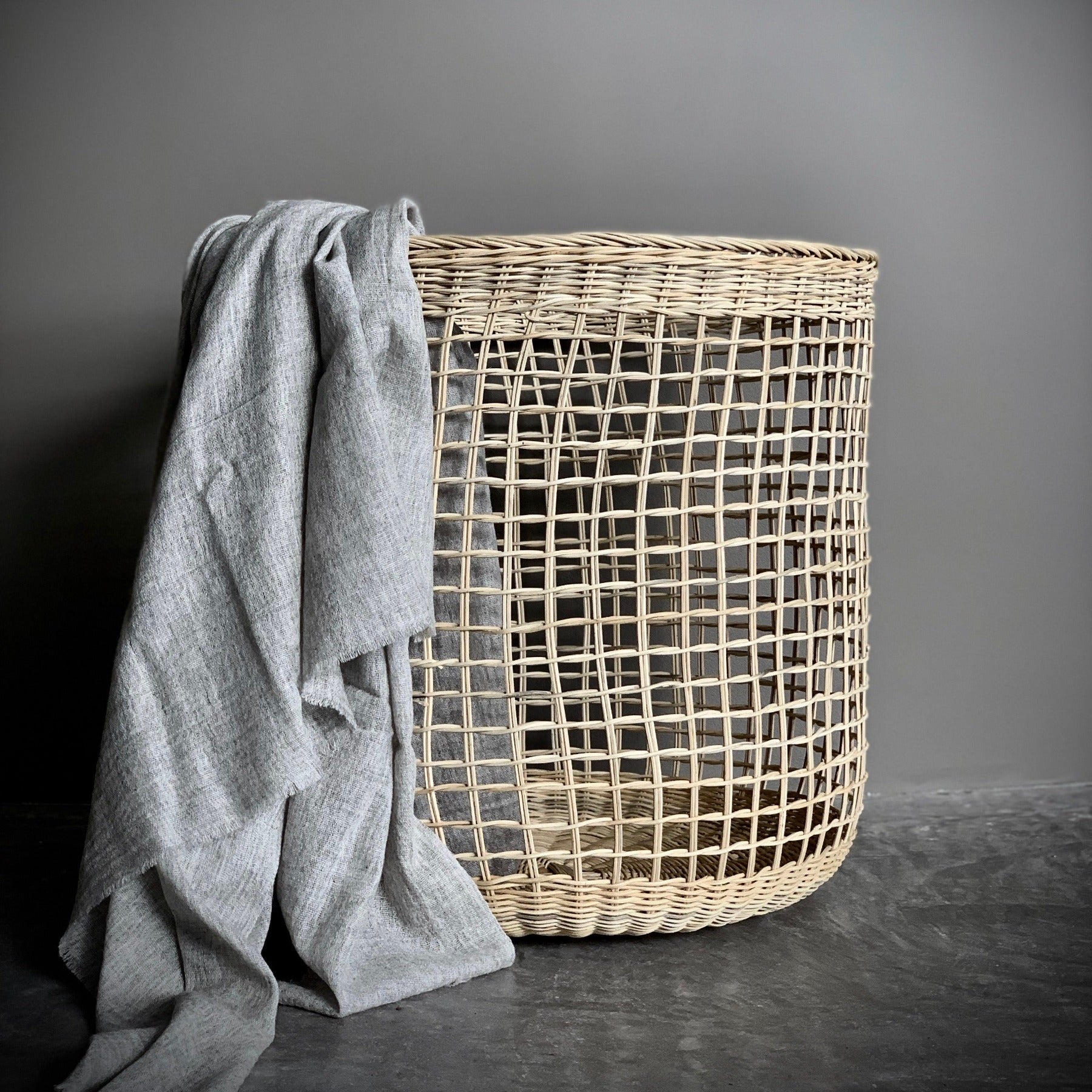 Rattan baskets, set of 3
