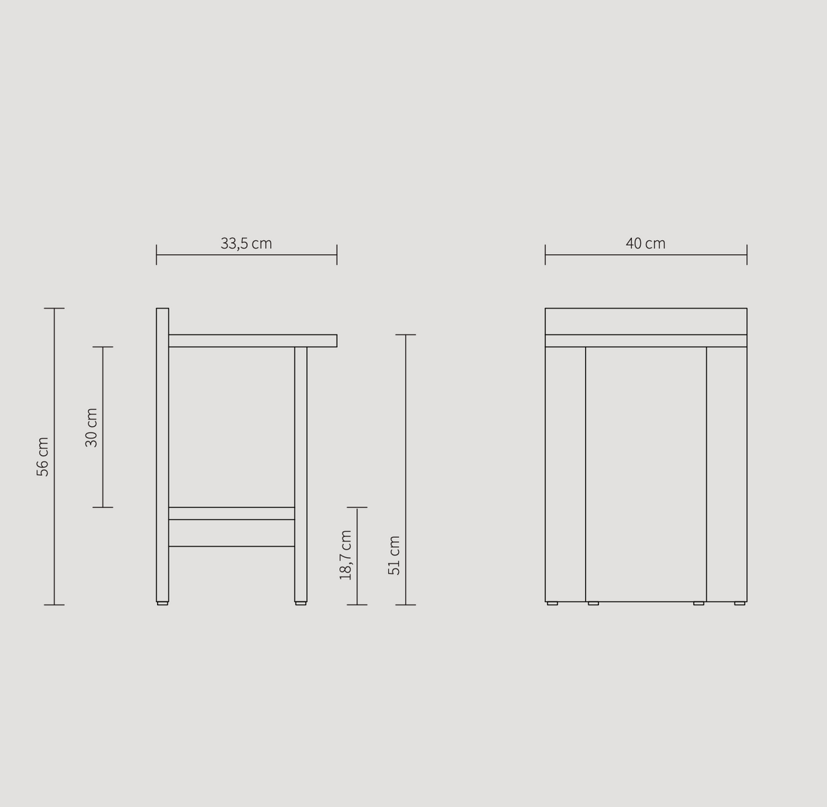 ISMO Side Table - Oak