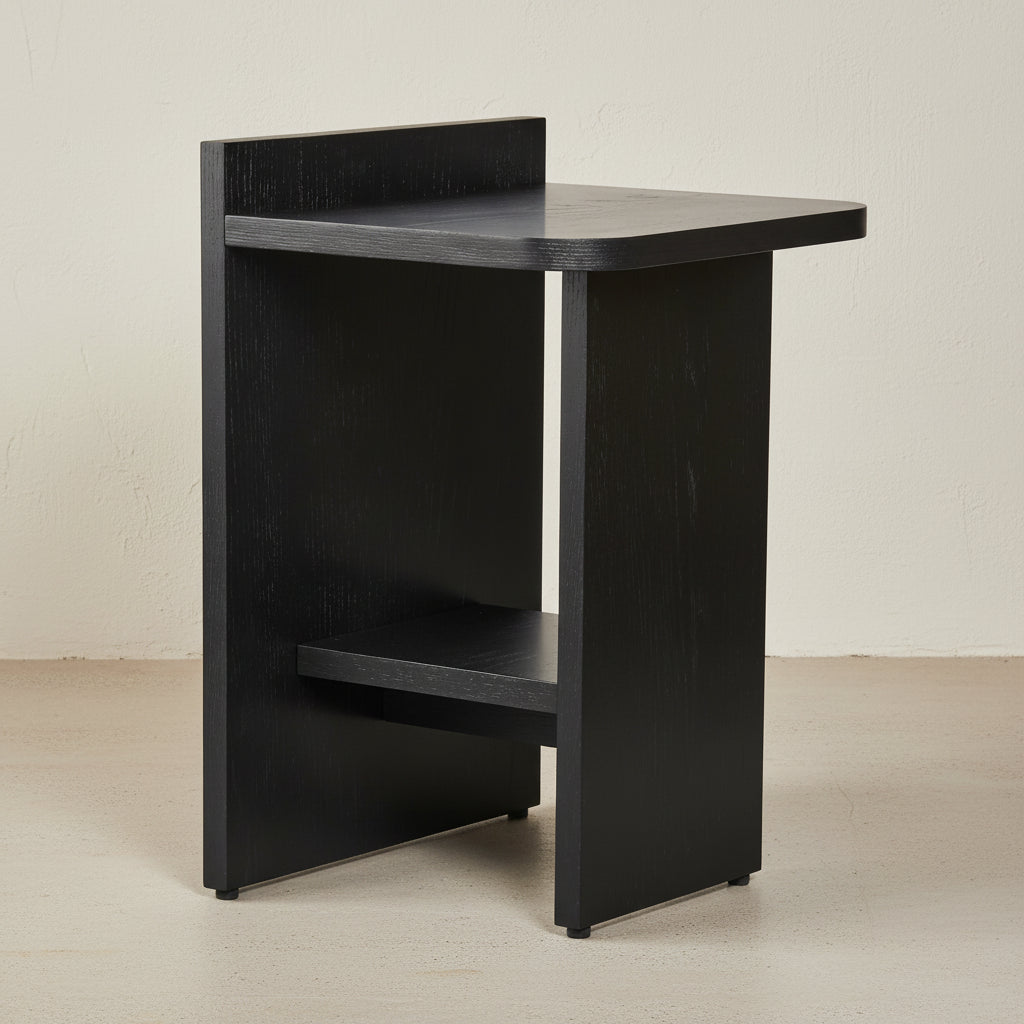 ISMO Side Table - Black Ash