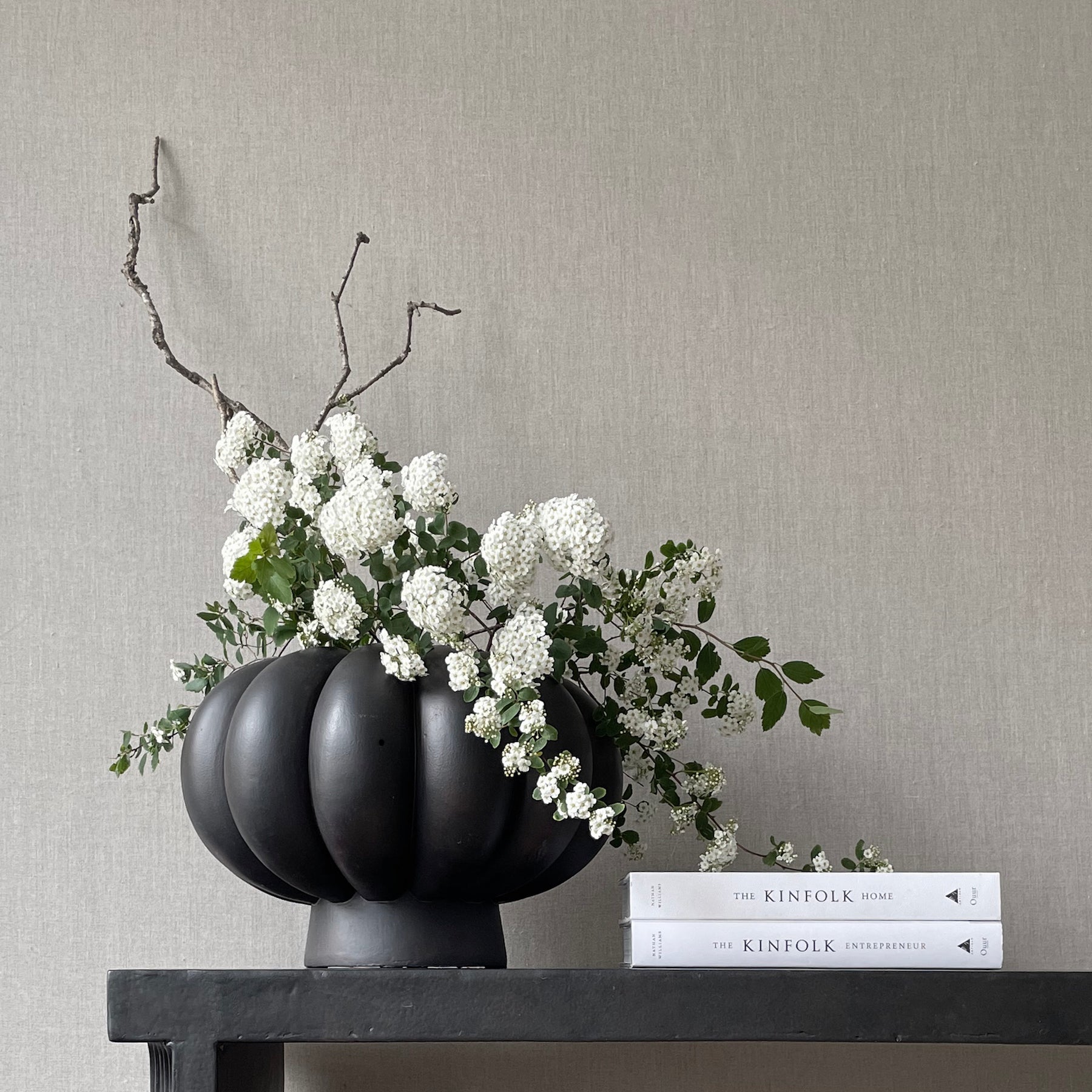 Kabin Vase Fat, Lamella - Coffee