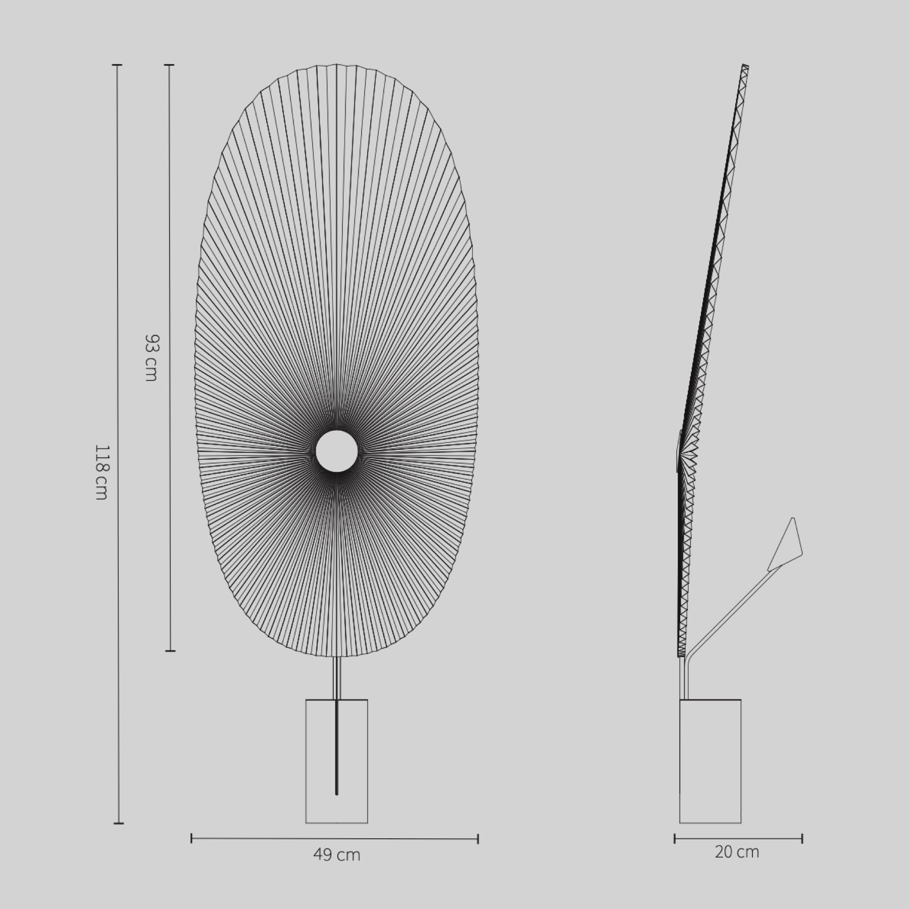 LIRIS Floor Lamp, Black