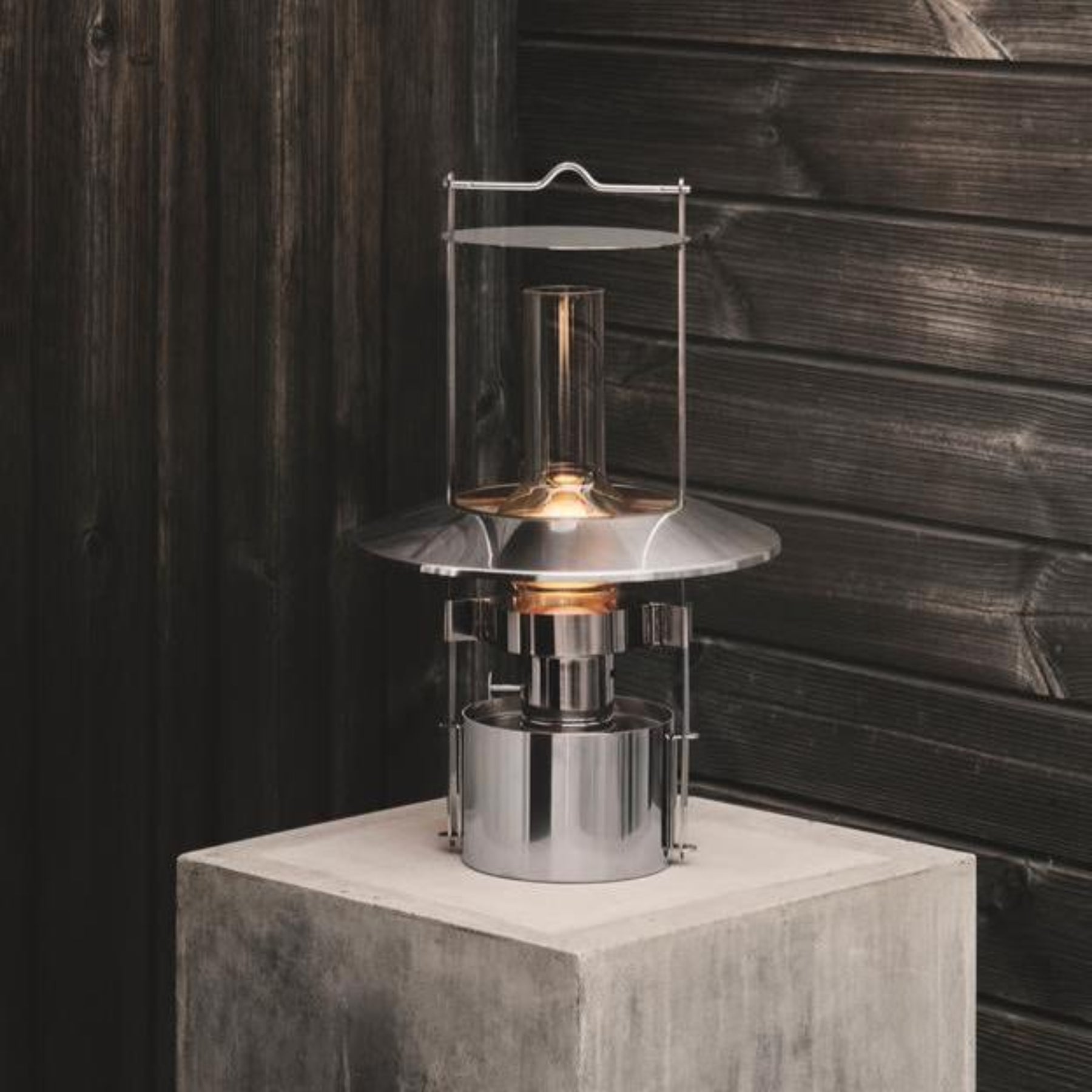 EM ship's lamp with rechargeable insert - large