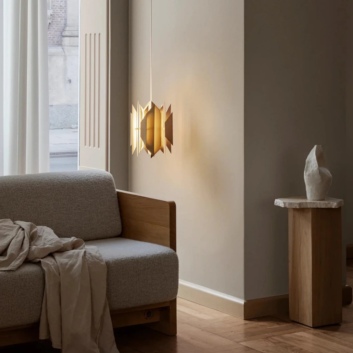 DIVAN 2 PENDANT 245 Brass