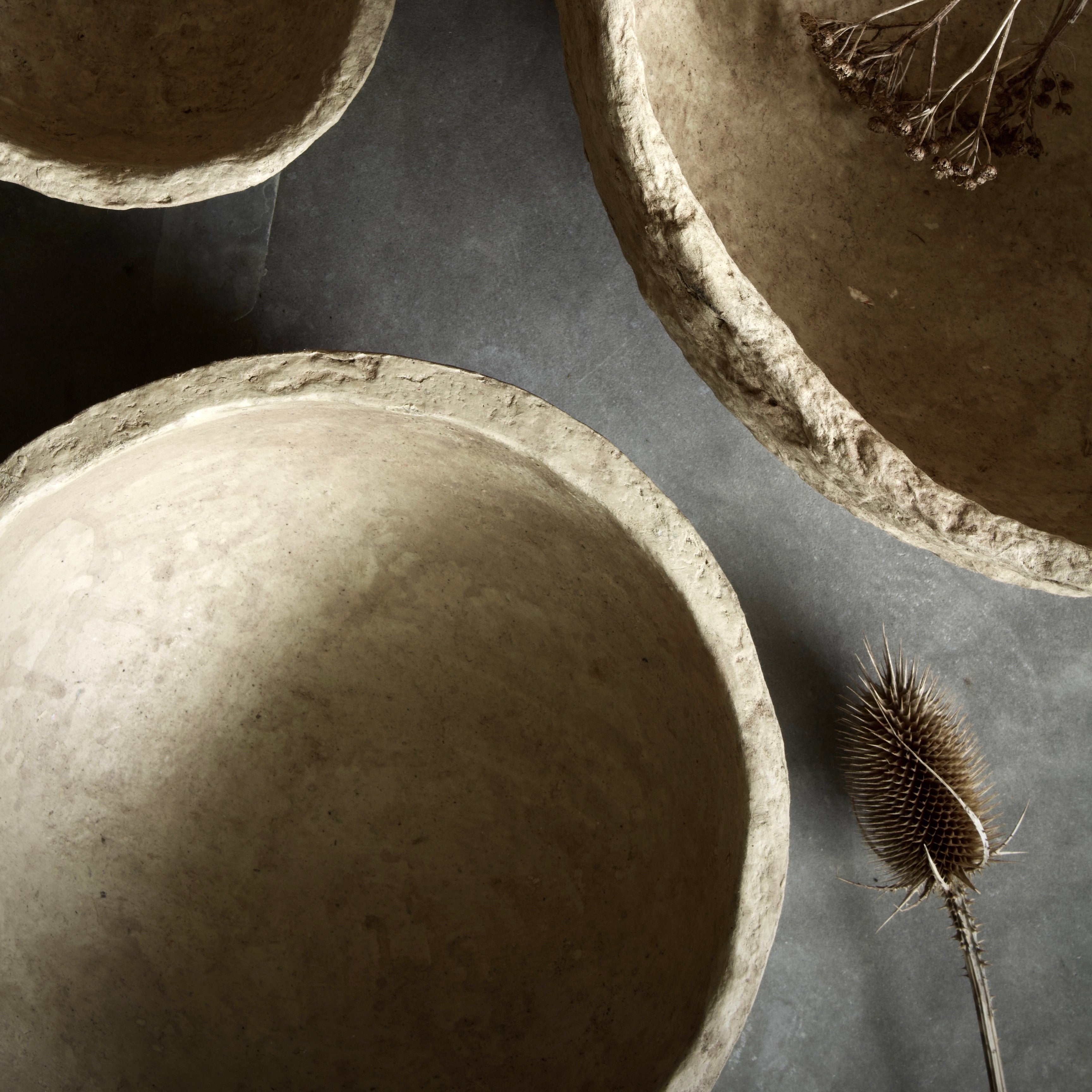 SUSTAIN Sculptural Bowl - large, sand