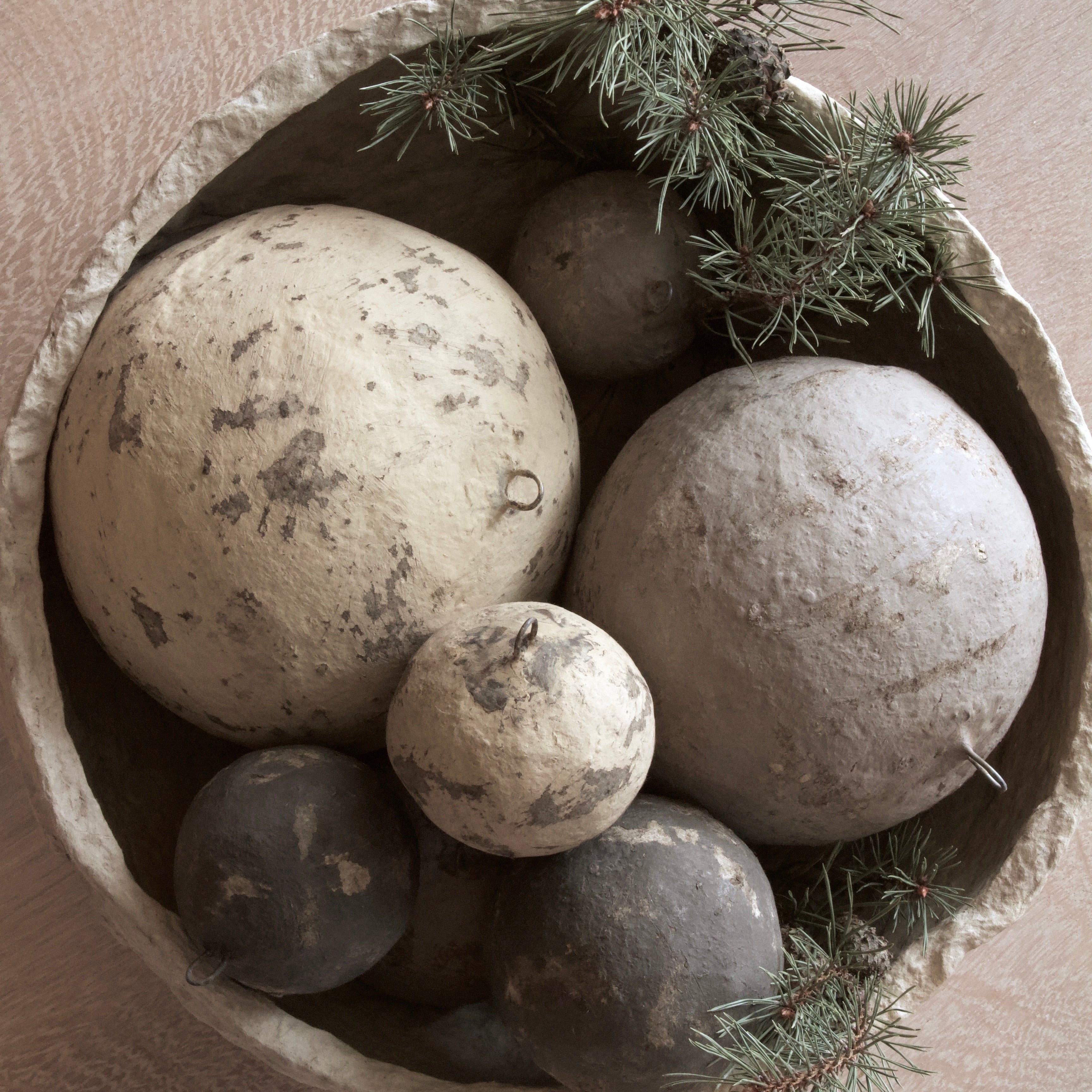 SUSTAIN paper-mache ball