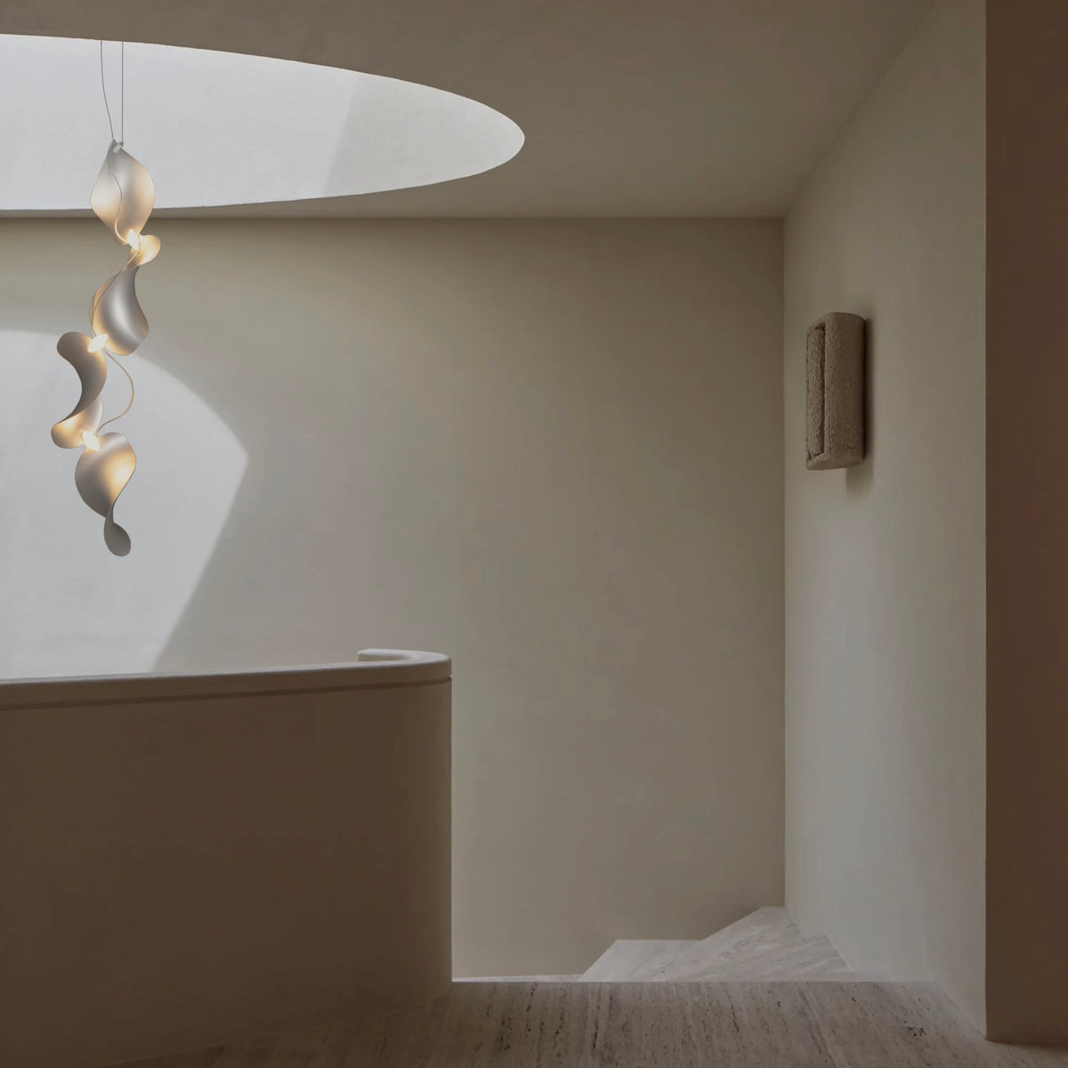 Dune 4 Vertical Line Chandelier - 5 Finish Options