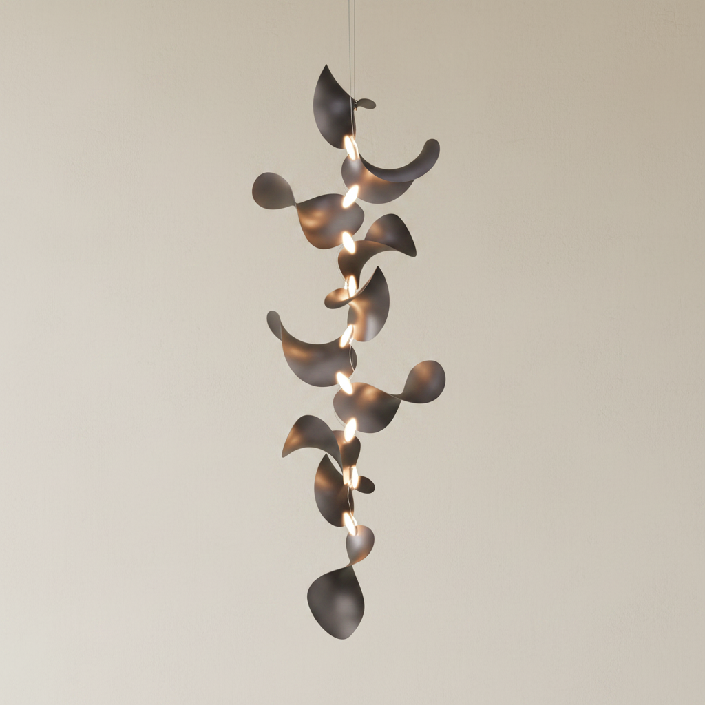 Dune 10 Vertical Cluster Chandelier - 5 Finish Options