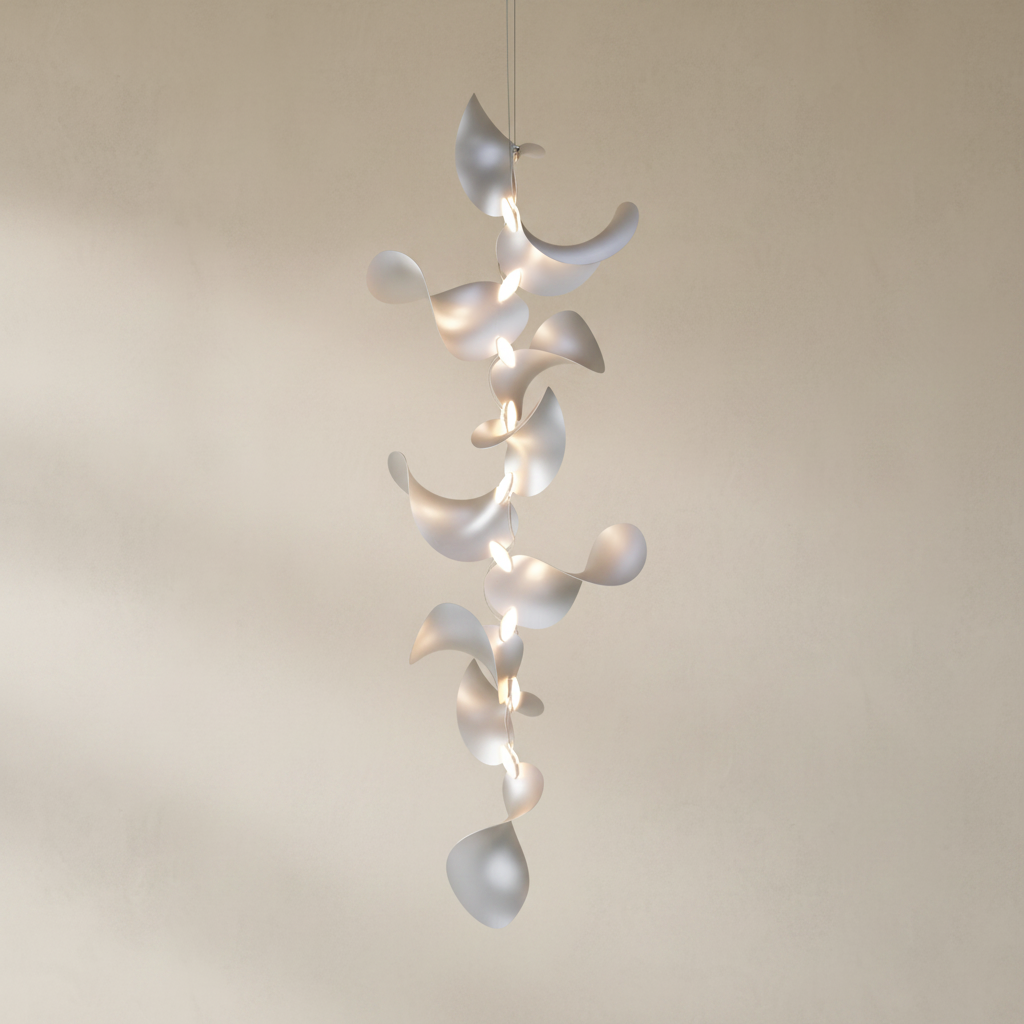 Dune 10 Vertical Cluster Chandelier - 5 Finish Options
