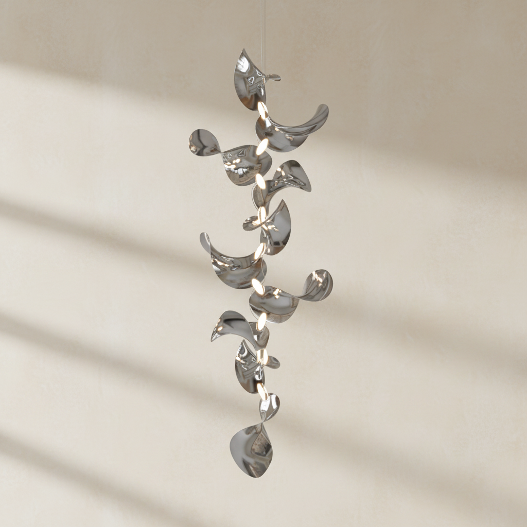 Dune 10 Vertical Cluster Chandelier - 5 Finish Options