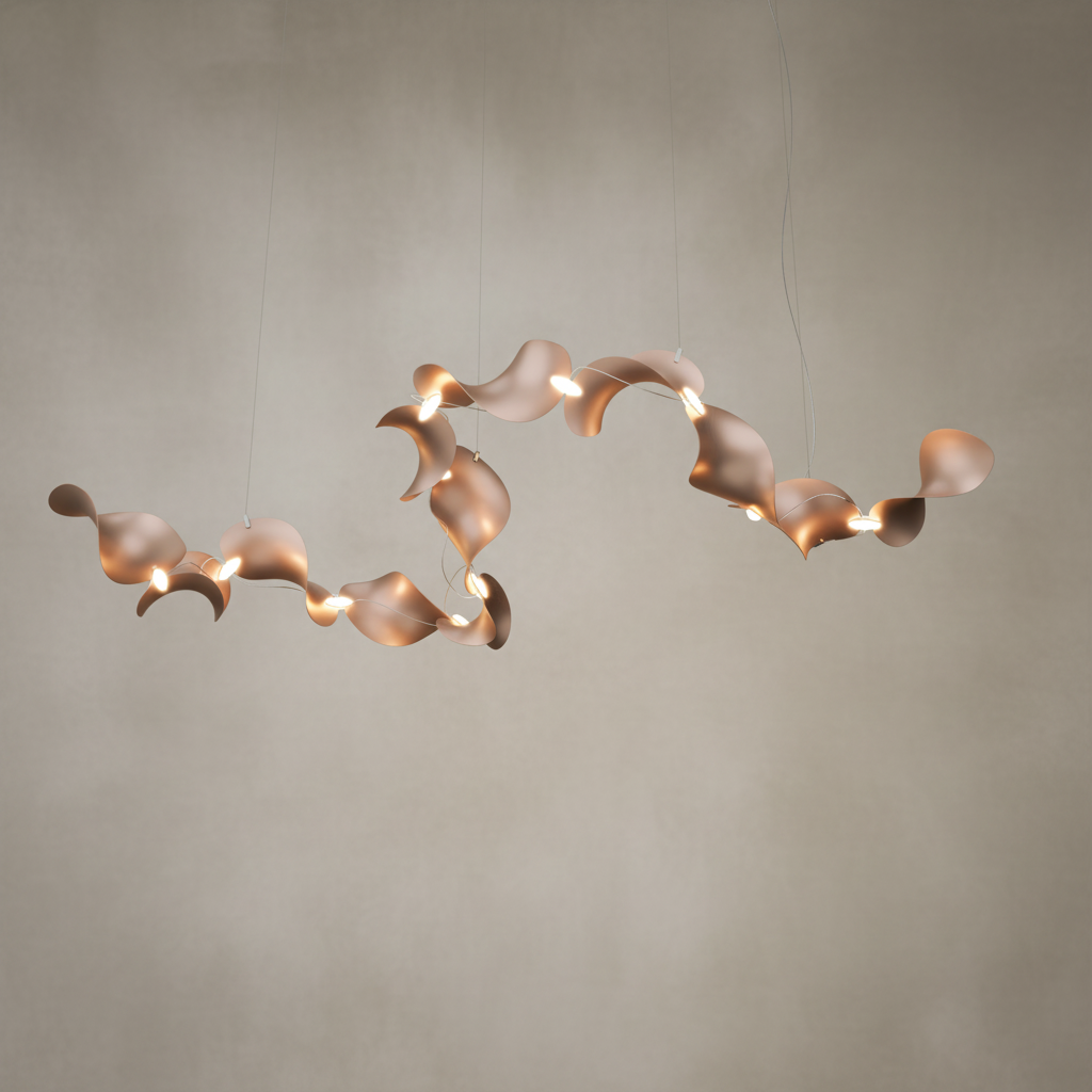 Dune 12 Curve Chandelier - 5 Finish Options