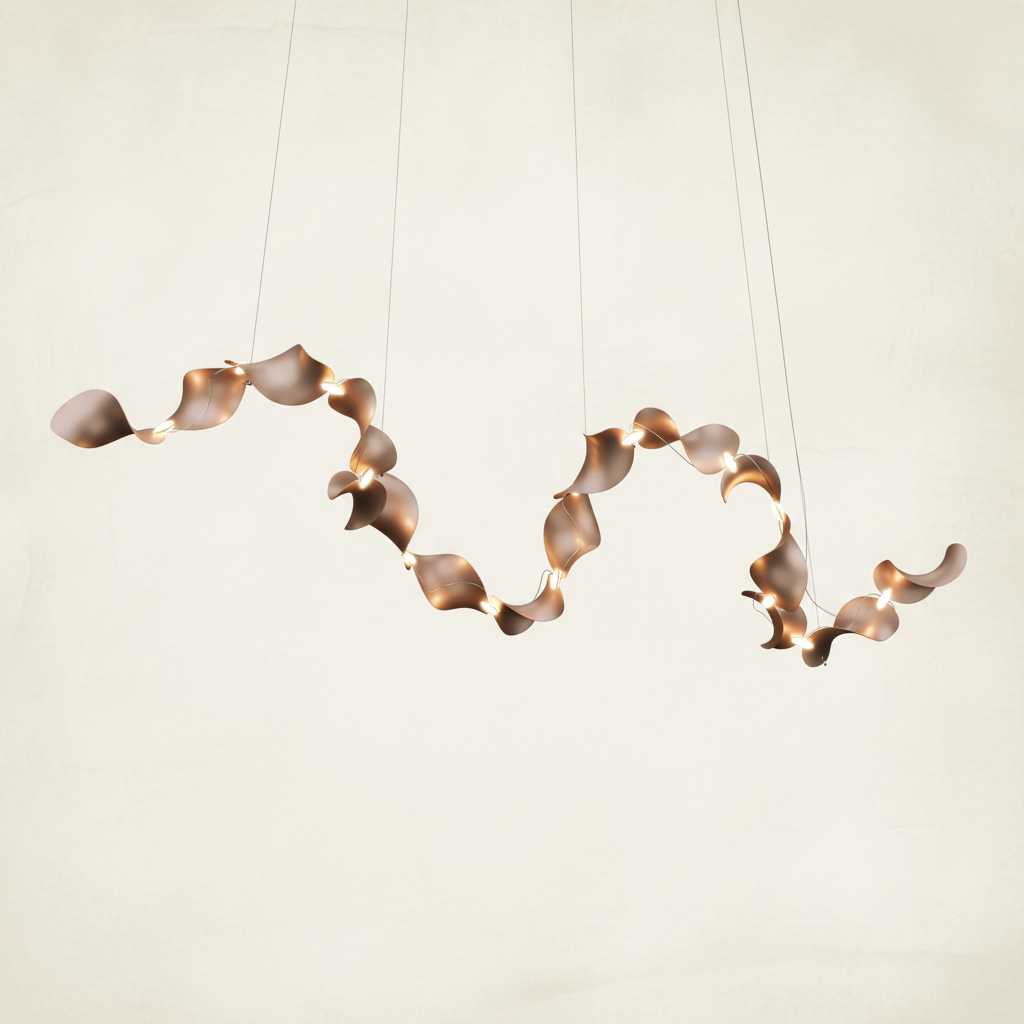 Dune 16 Curve Chandelier - 5 Finish Options