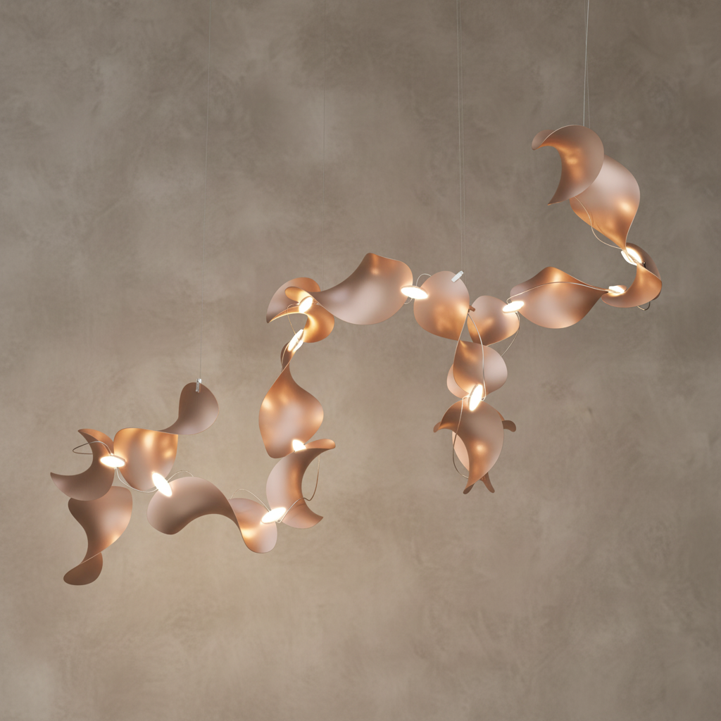 Dune 16 Spiral Chandelier - 5 Finish Options