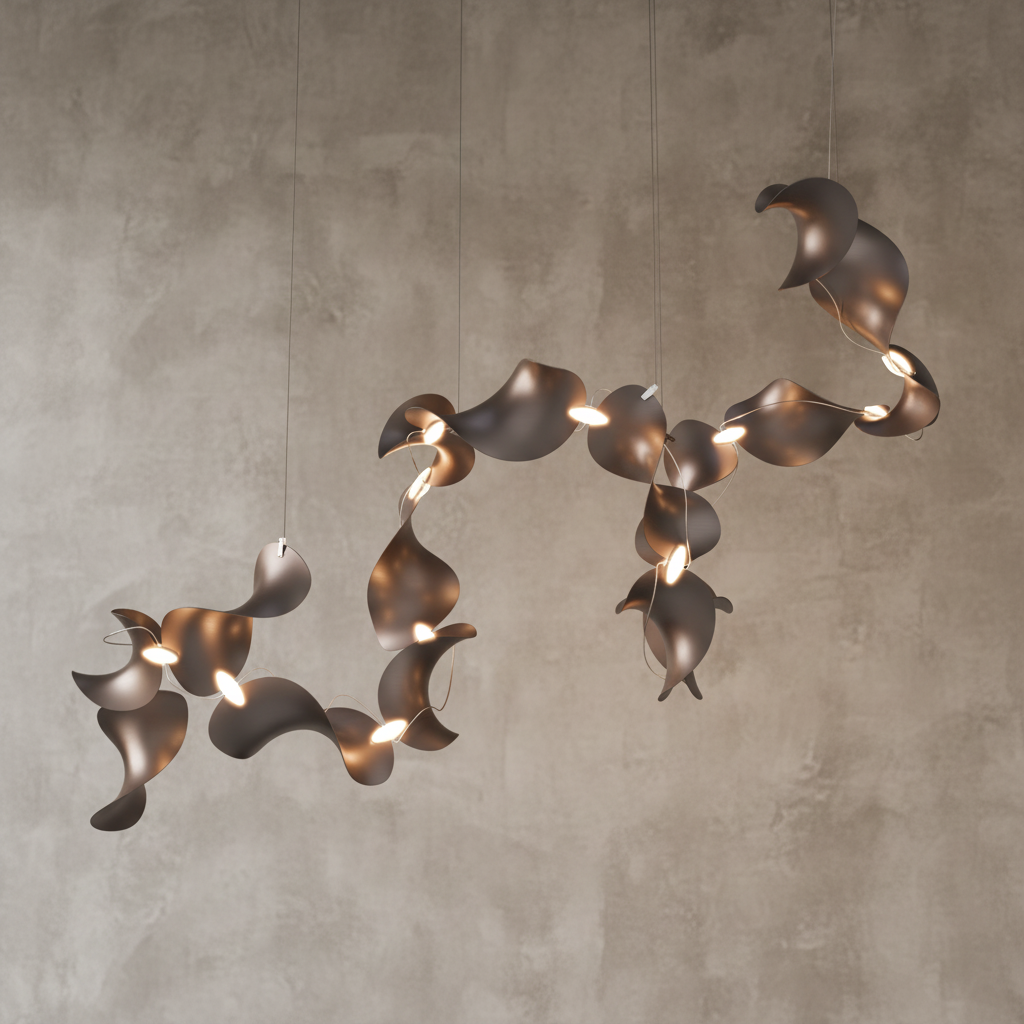 Dune 16 Spiral Chandelier - 5 Finish Options