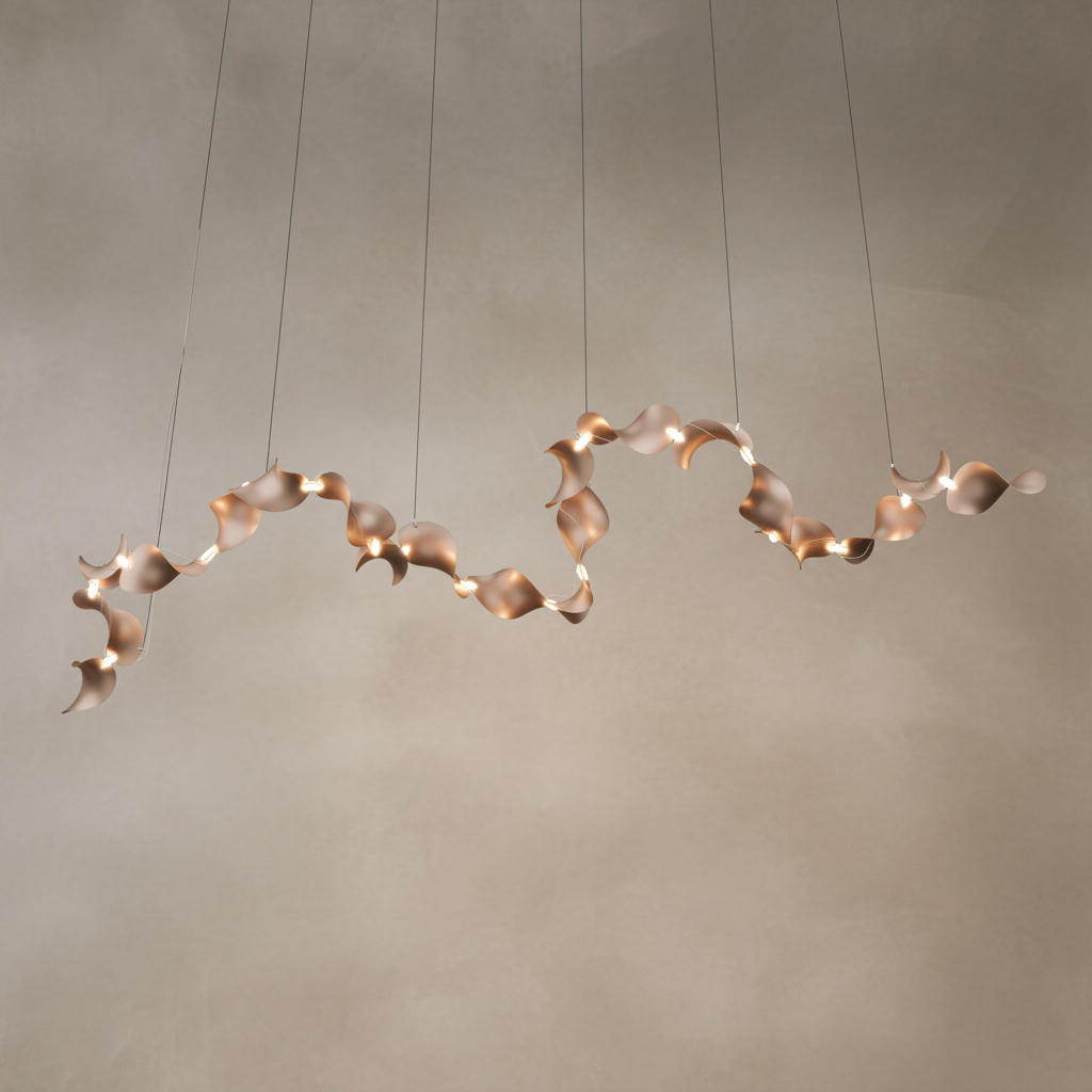 Dune 20 Curve Chandelier - 5 Finish Options