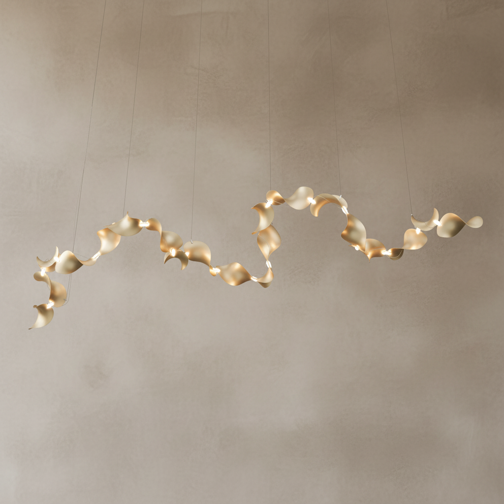 Dune 20 Curve Chandelier - 5 Finish Options