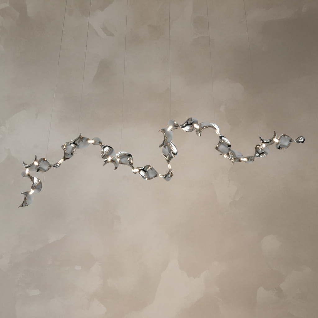 Dune 20 Curve Chandelier - 5 Finish Options