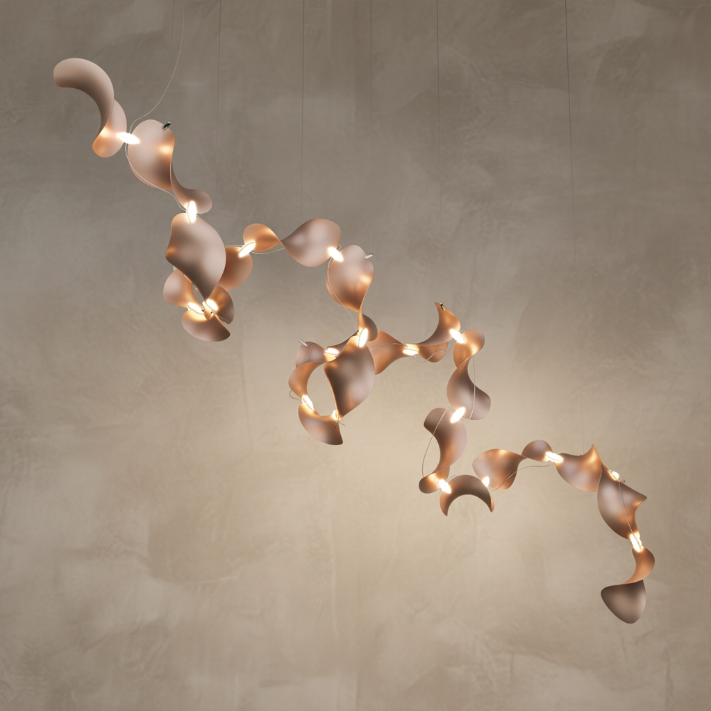 Dune 20 Spiral Chandelier - 5 Finish Options