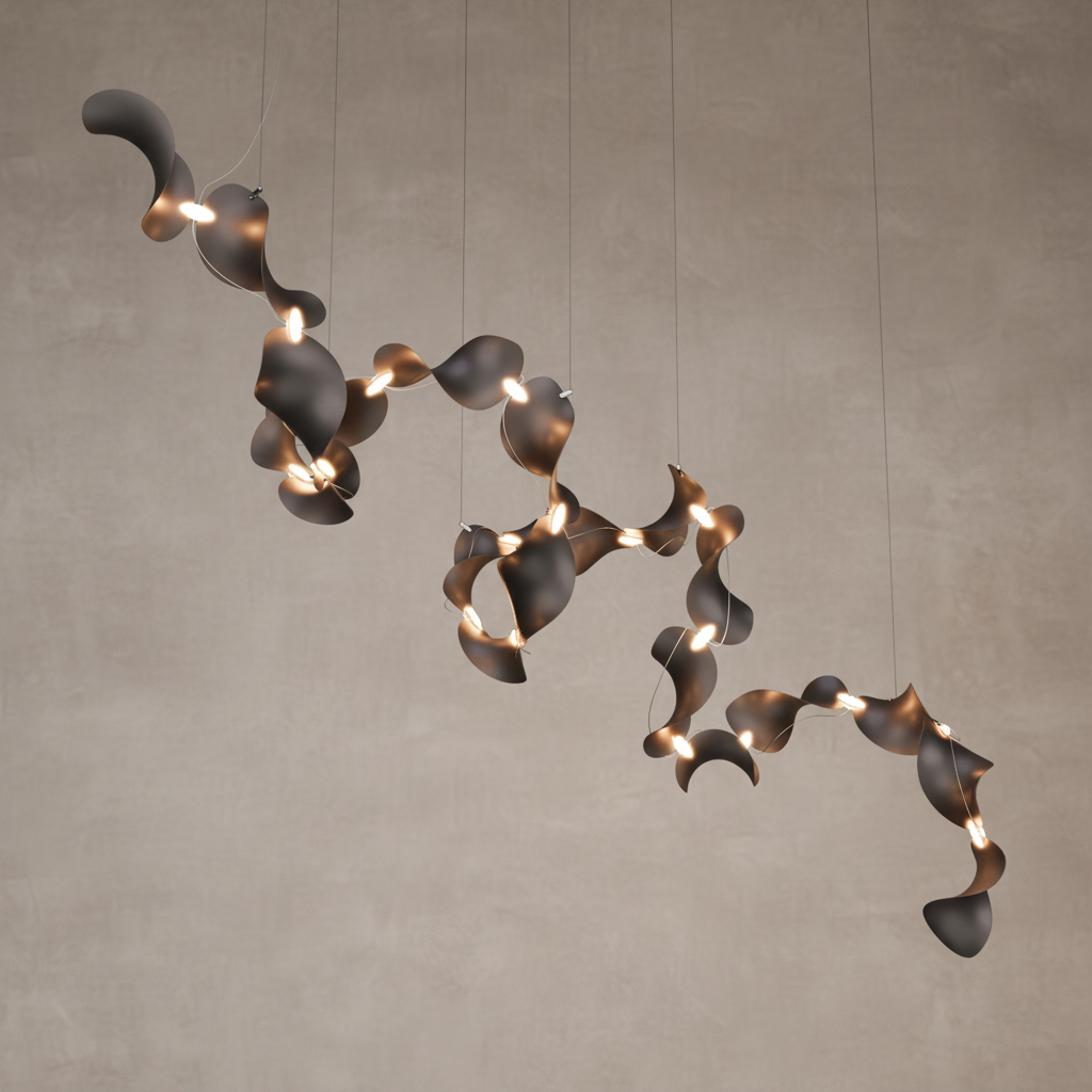 Dune 20 Spiral Chandelier - 5 Finish Options