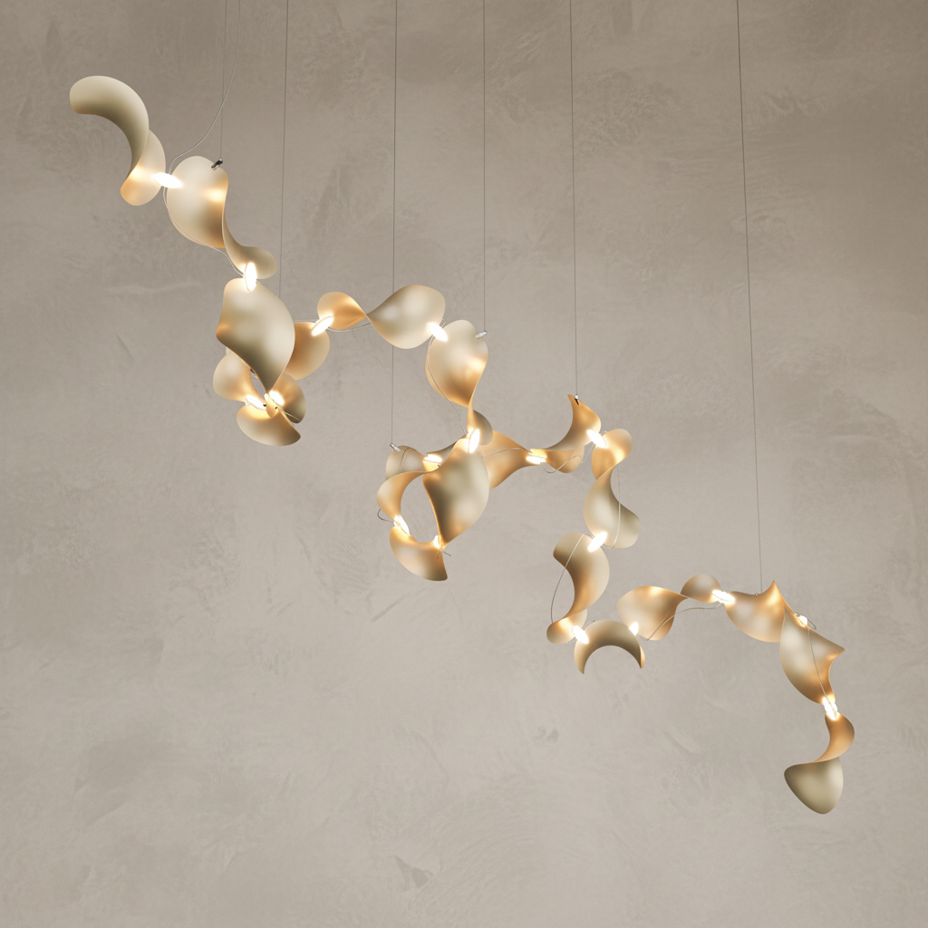 Dune 20 Spiral Chandelier - 5 Finish Options