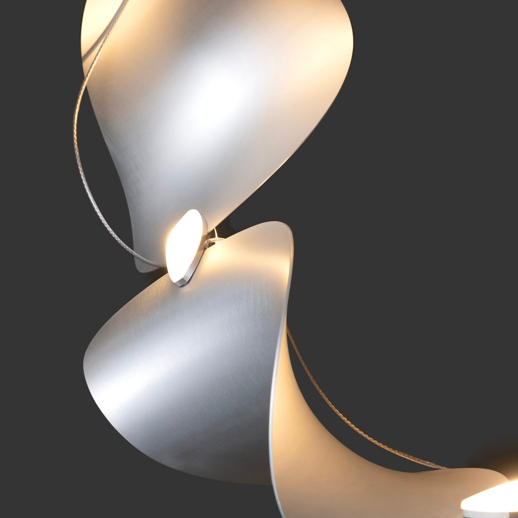 Dune 6 Spiral Chandelier - 5 Finish Options