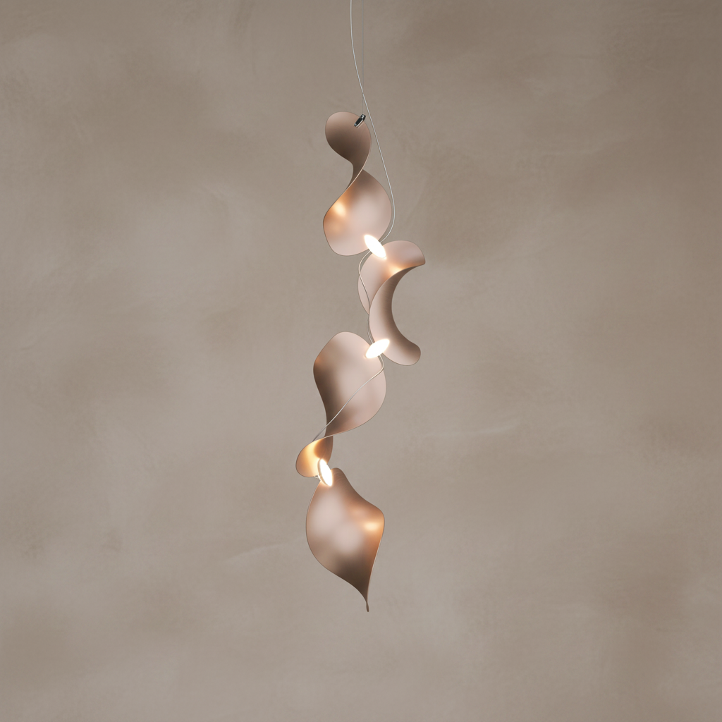 Dune 4 Vertical Line Chandelier - 5 Finish Options
