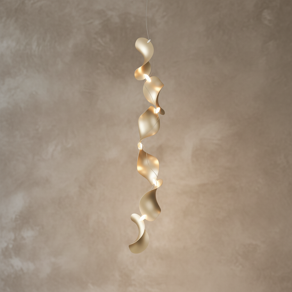 Dune 6 Vertical Line Chandelier - 5 Finish Options