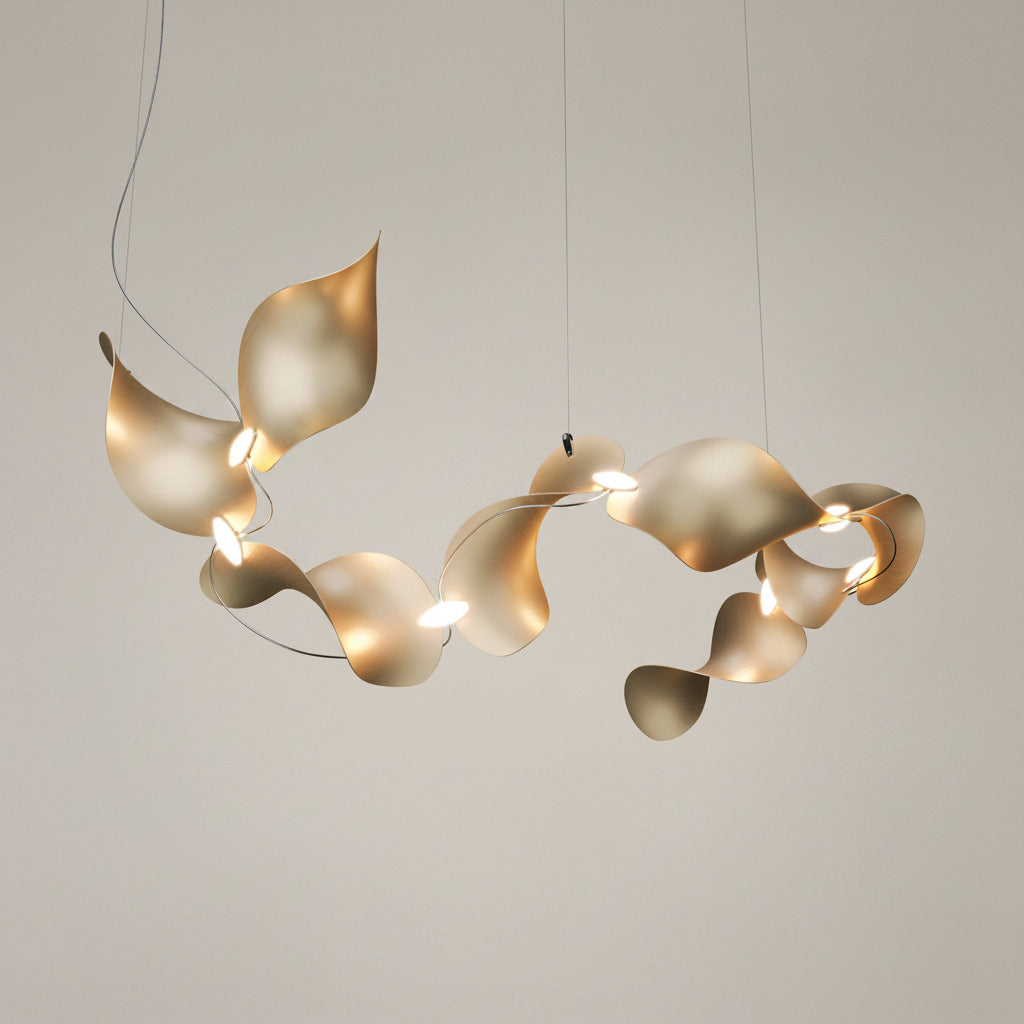 Dune 8 Curve Chandelier - 5 Finish Options*
