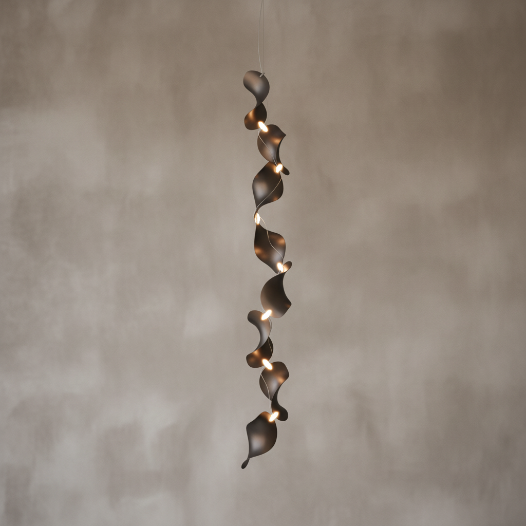 Dune 8 Vertical Line Chandelier - 5 Finish Options