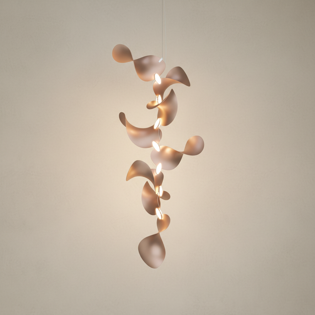 Dune 8 Vertical Cluster Chandelier - 5 Finish Options