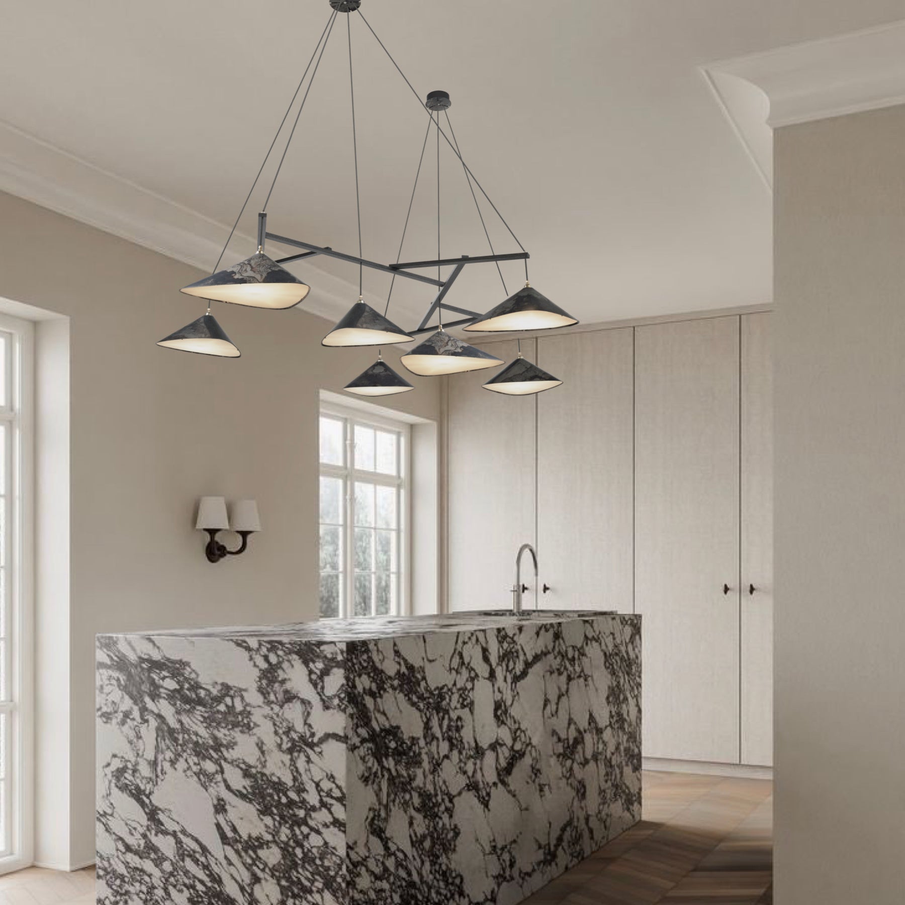 Emily Chandelier, Group of 7 - 7 Finish Options *Made-to-Order