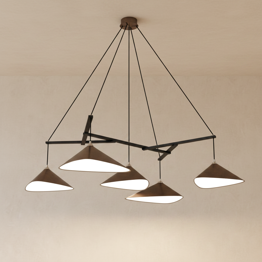 Emily Chandelier, Group of 5 - 7 Finish Options *Made-to-Order