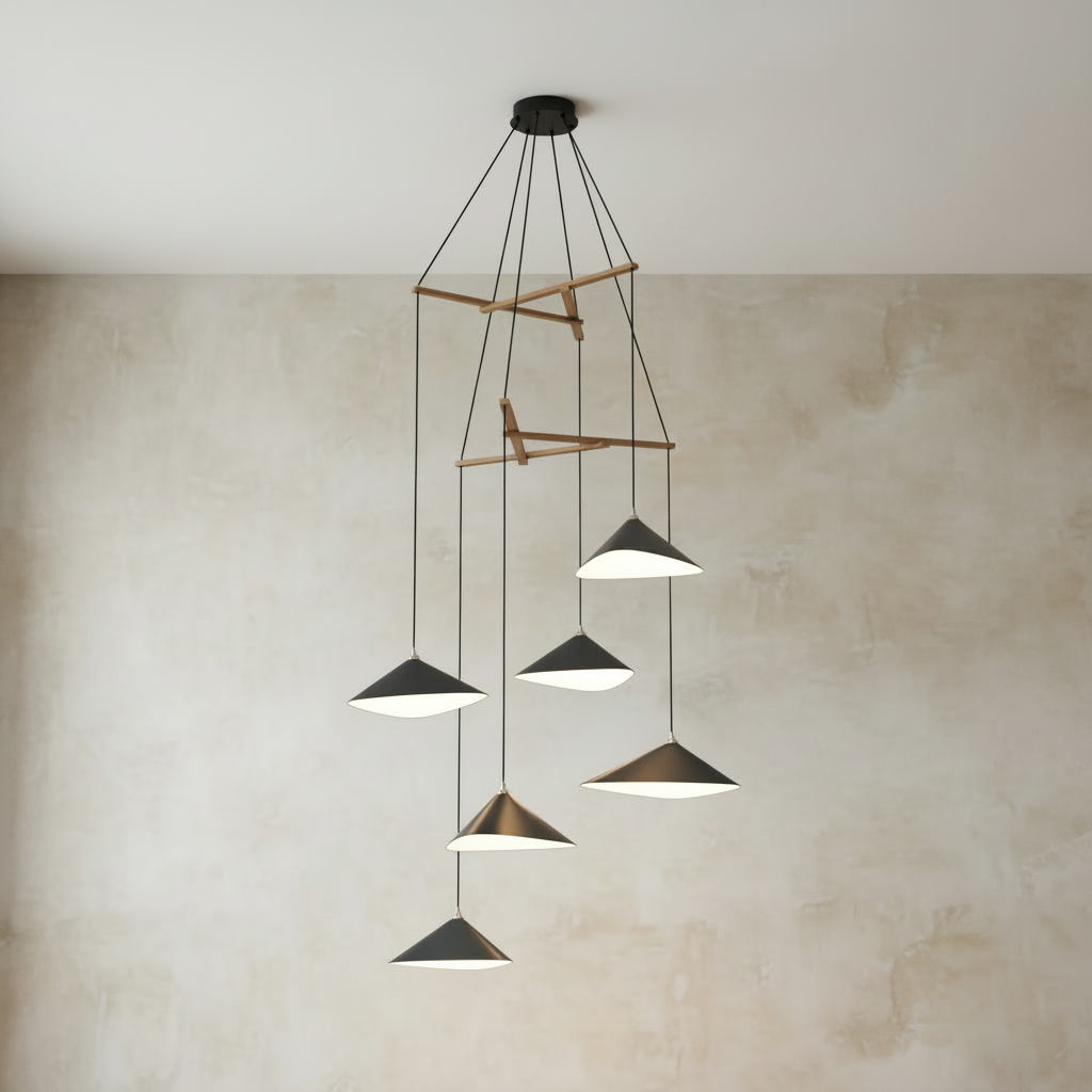 Emily Chandelier, V6 - 7 Finish Options *Made-to-Order