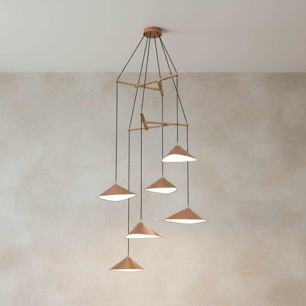 Emily Chandelier, V6 - 7 Finish Options *Made-to-Order