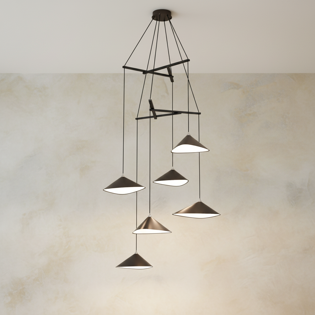 Emily Chandelier, V6 - 7 Finish Options *Made-to-Order