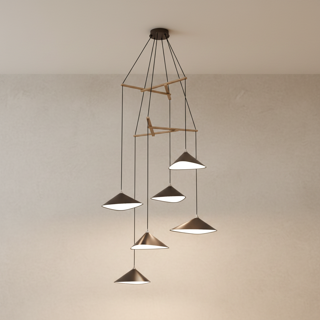 Emily Chandelier, V6 - 7 Finish Options *Made-to-Order
