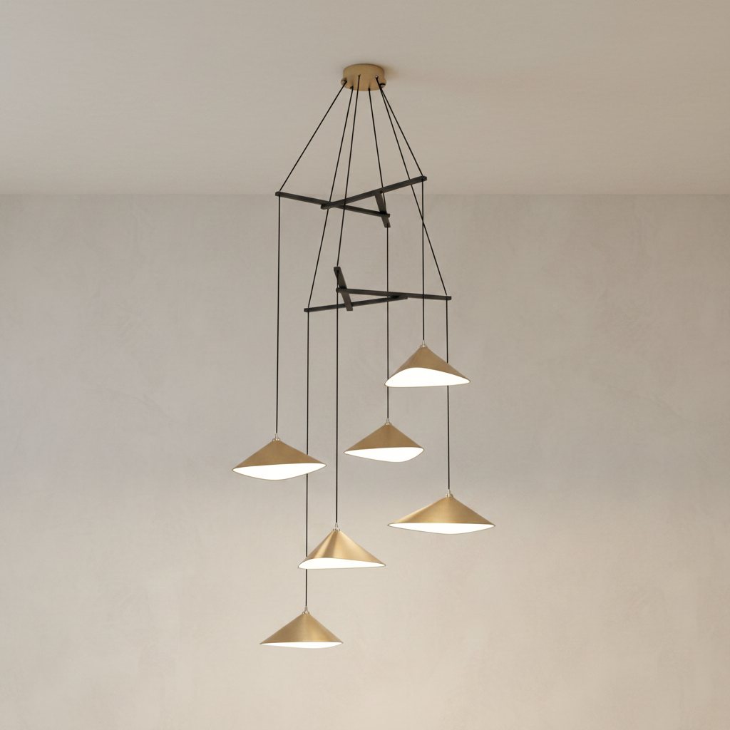 Emily Chandelier, V6 - 7 Finish Options *Made-to-Order