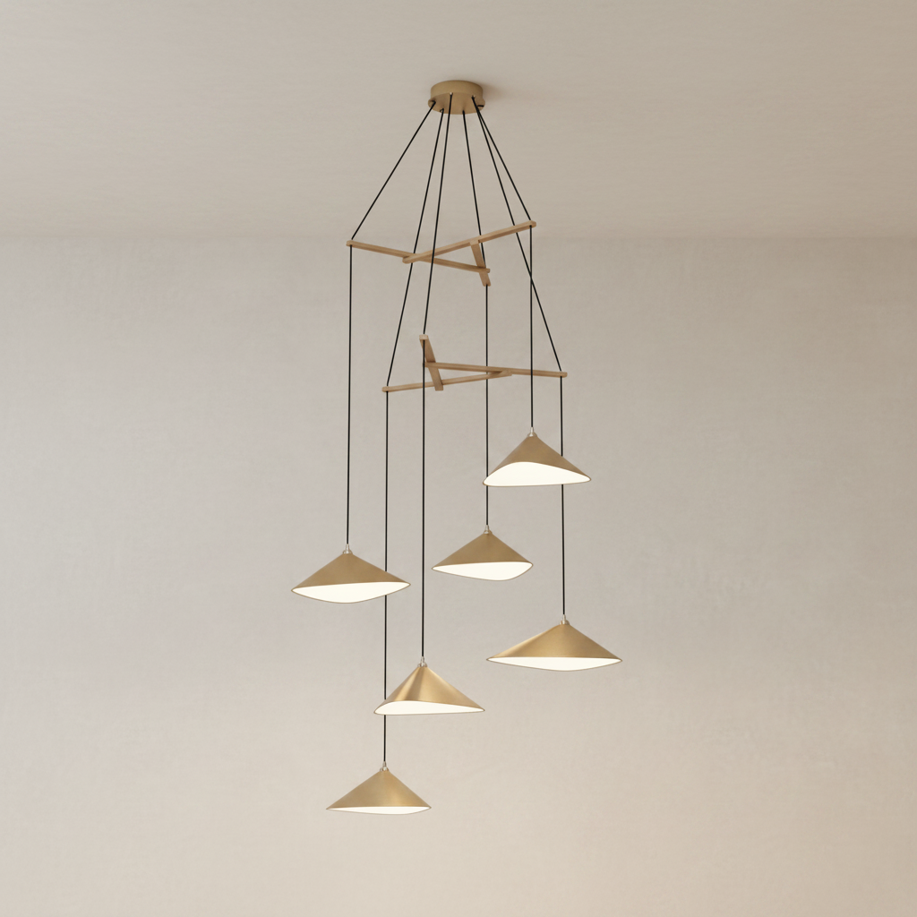 Emily Chandelier, V6 - 7 Finish Options *Made-to-Order
