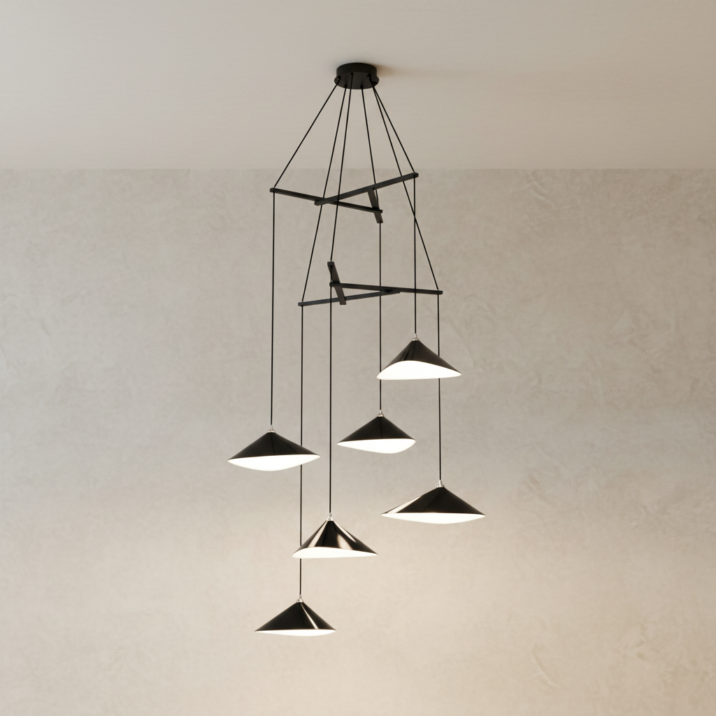 Emily Chandelier, V6 - 7 Finish Options *Made-to-Order