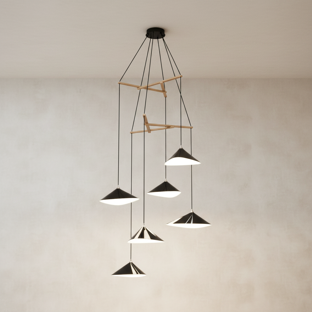Emily Chandelier, V6 - 7 Finish Options *Made-to-Order