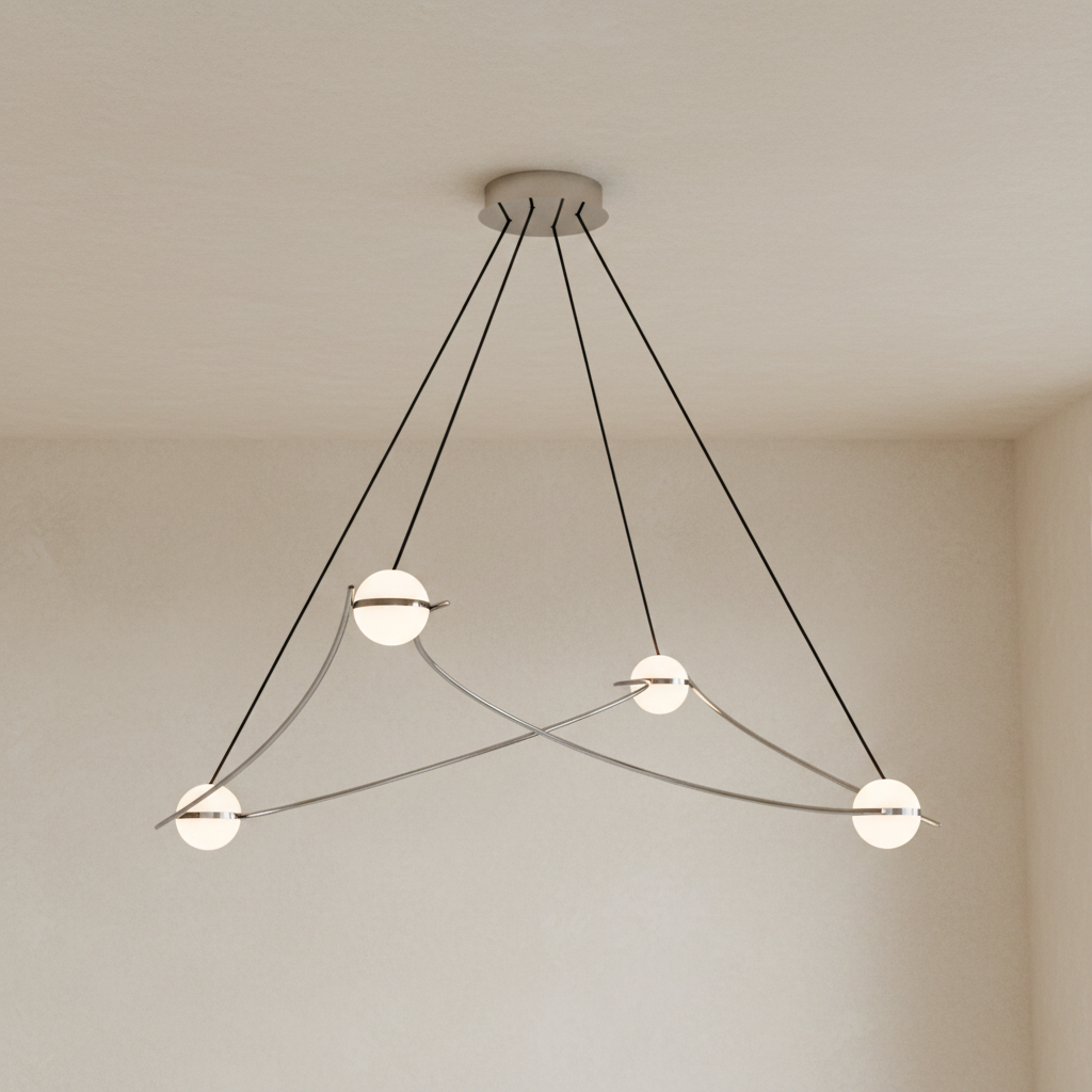 Kosmos 4S Chandelier - 4 Finish Options