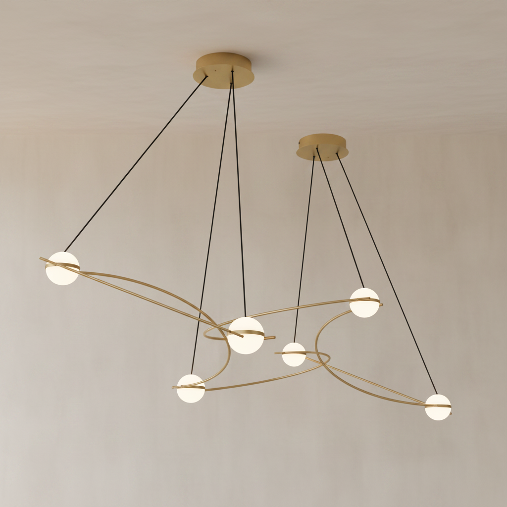 Kosmos 6S Chandelier - 4 Finish Options