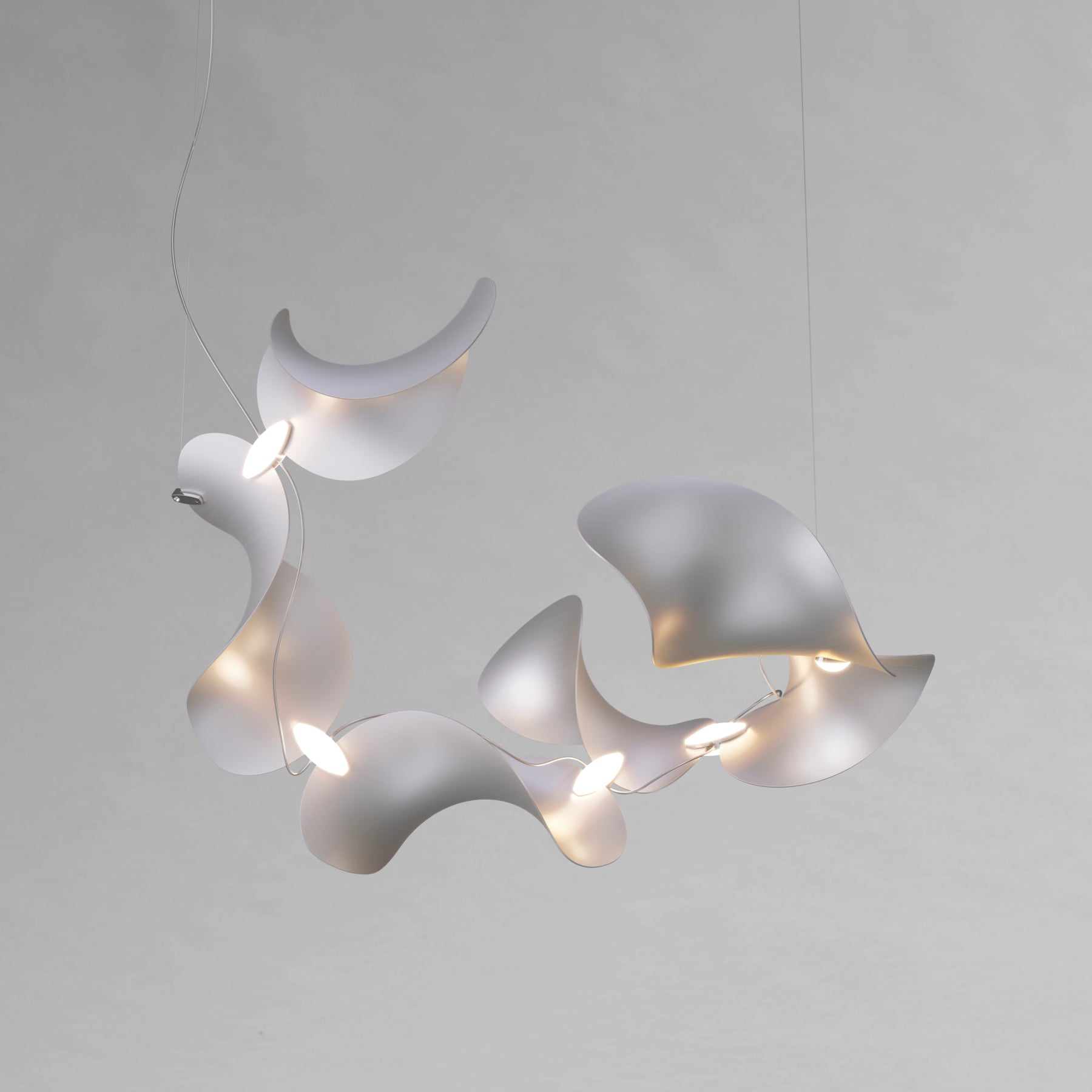 Dune 6 Spiral Chandelier - 2 Finish Options*